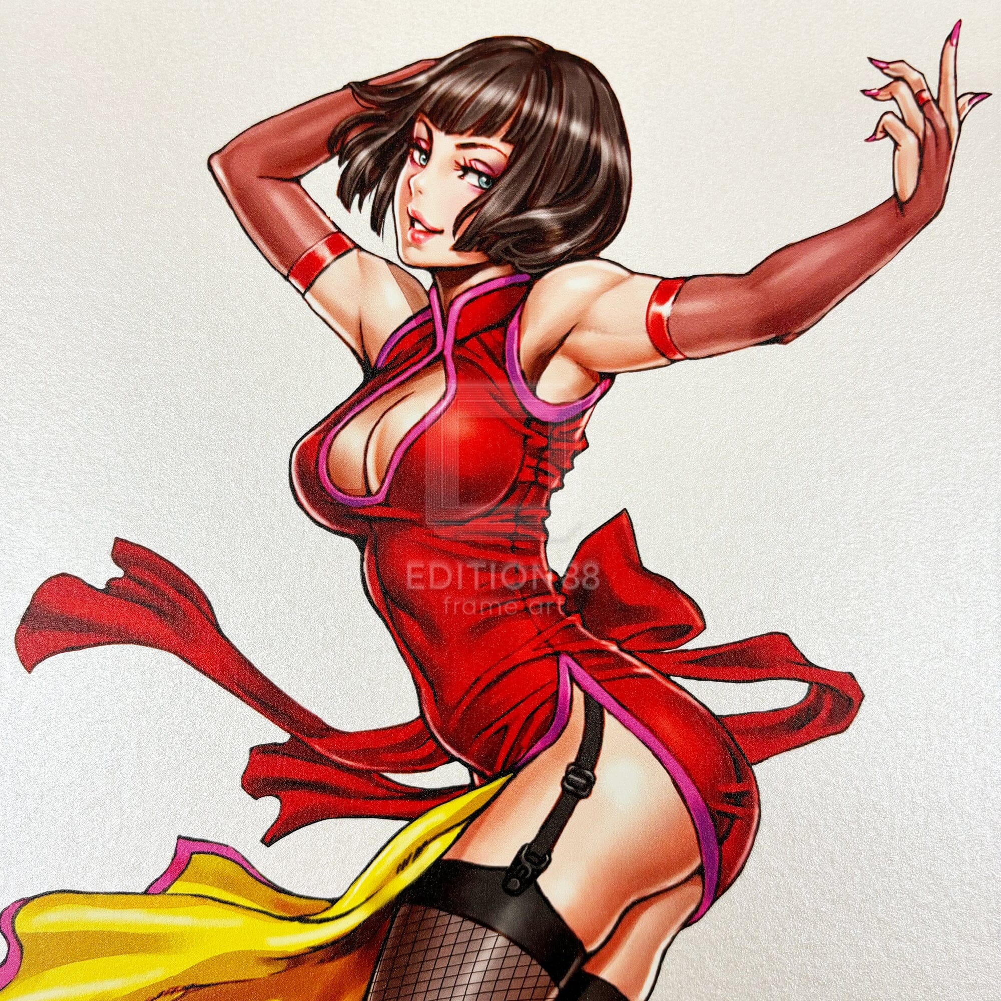 「TEKKEN 美少女」88グラフ ニーナ・ウィリアムズ&アンナ・ウィリアムズ/ 山下しゅんや(直筆サイン入り/限定100枚) 88グラフ Edition88