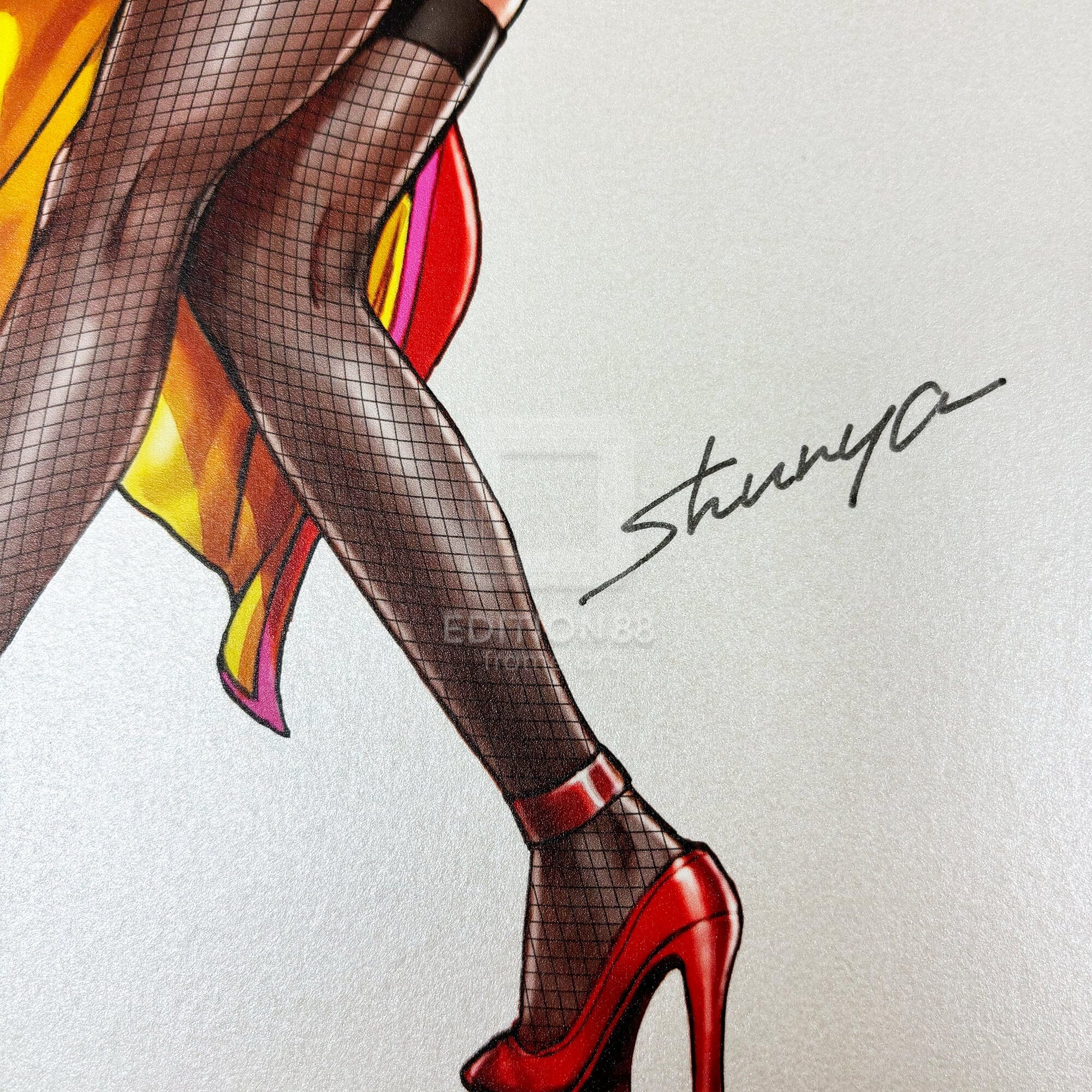 「TEKKEN 美少女」88グラフ ニーナ・ウィリアムズ&アンナ・ウィリアムズ/ 山下しゅんや(直筆サイン入り/限定100枚) 88グラフ Edition88