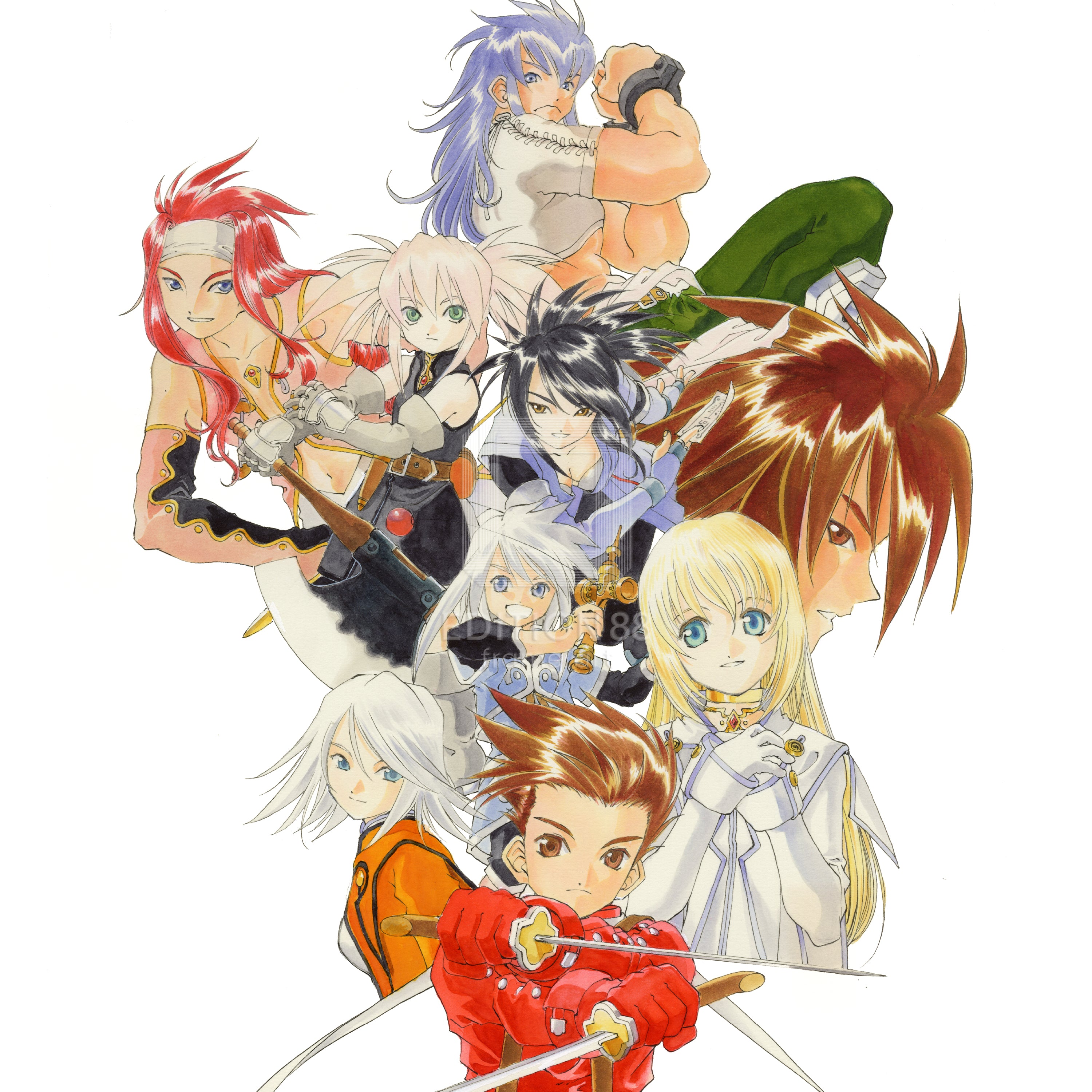 「テイルズ オブ シンフォニア 」88グラフ1/藤島康介(箔押しサイン入り)