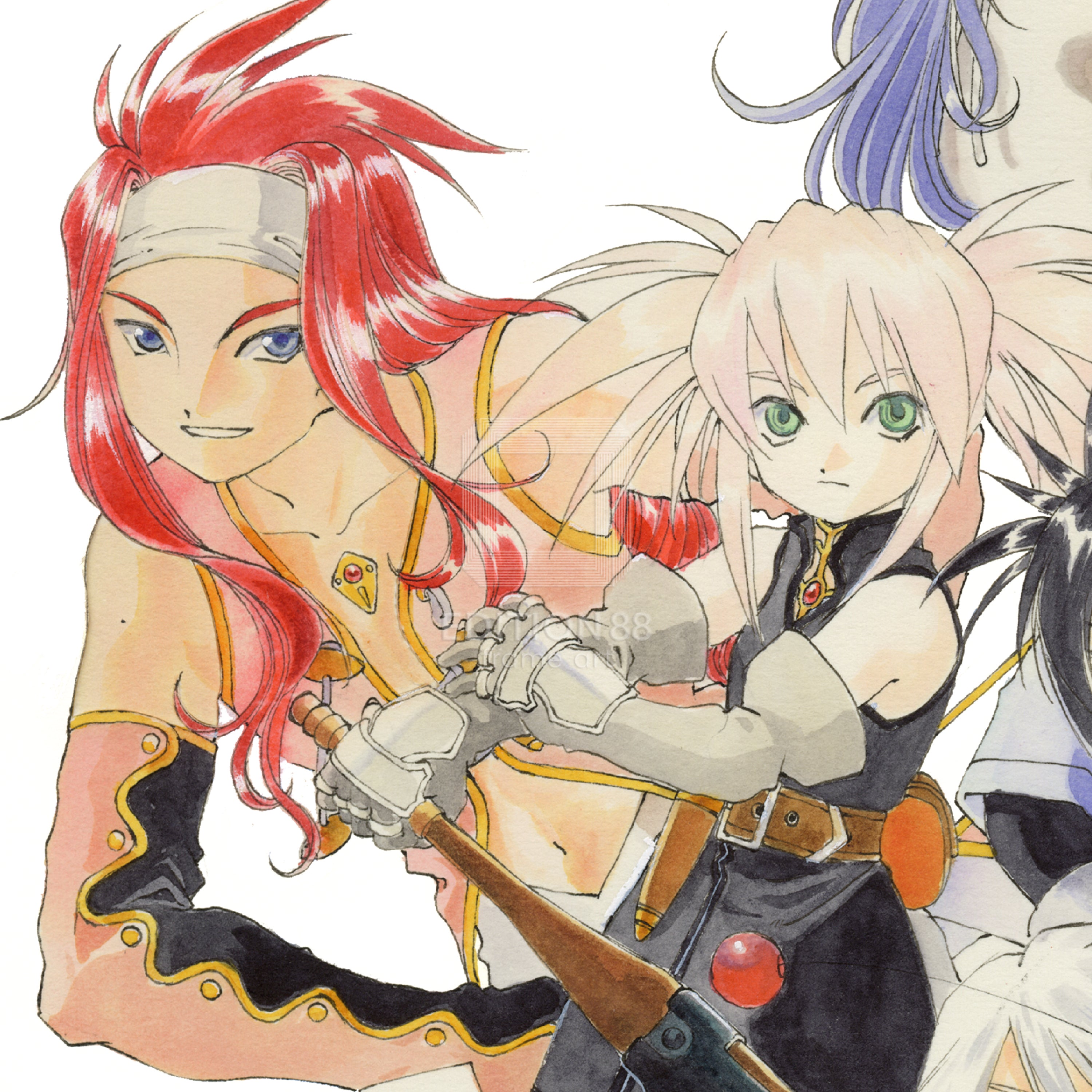 「テイルズ オブ シンフォニア 」88グラフ1/藤島康介(箔押しサイン入り)