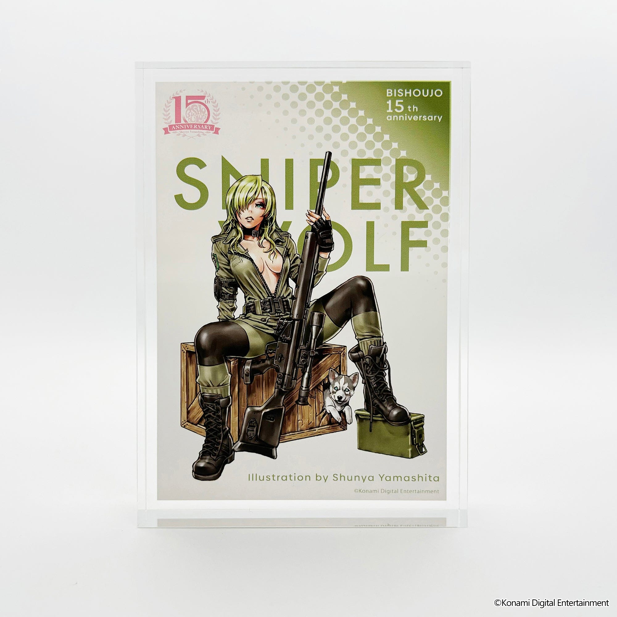 「メタルギア ソリッド 美少女」アクリルブロック スナイパーウルフ/山下しゅんや アクリルブロック EDITION88