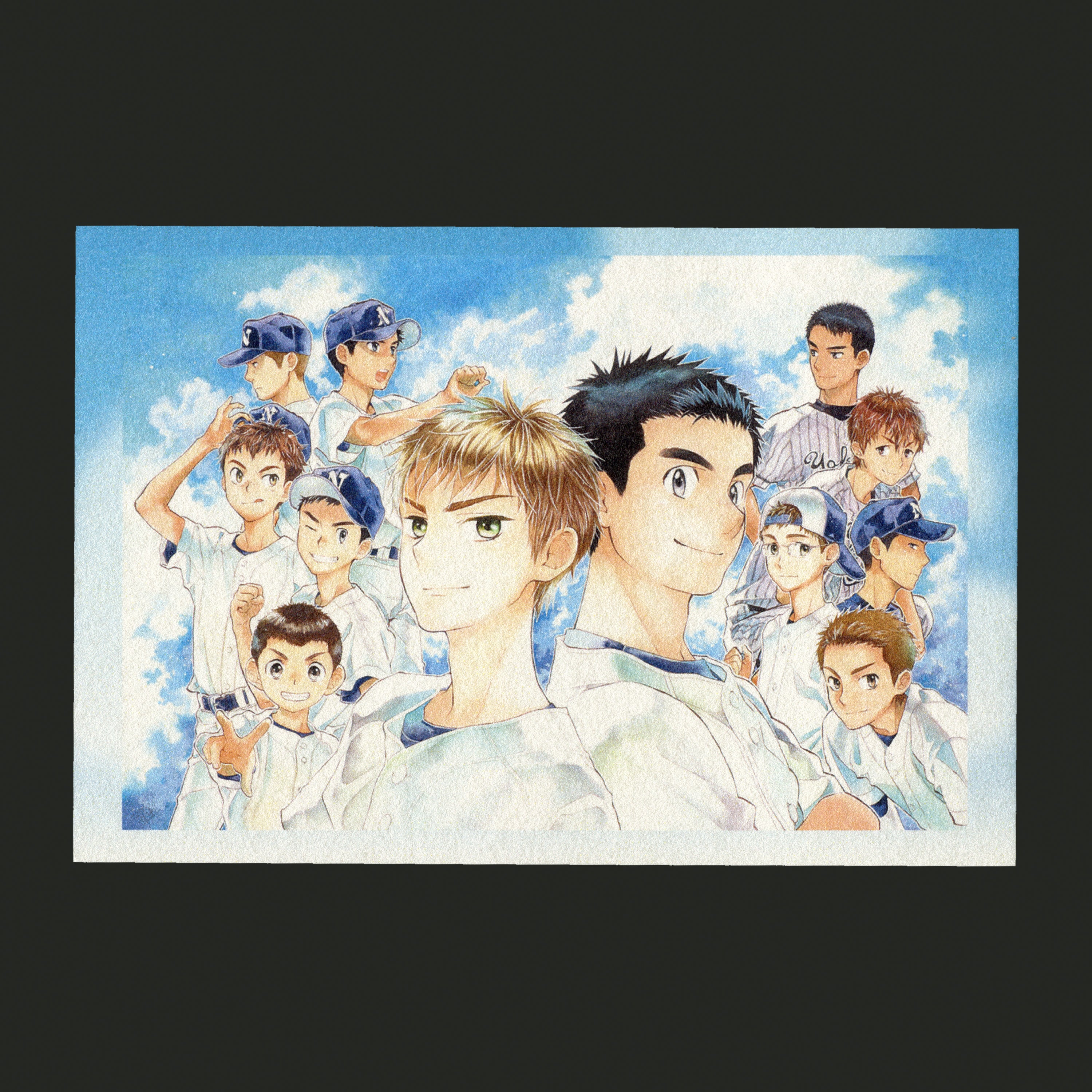 『ASUKA創刊40+1周年』アートカード3枚セット「バッテリー」/あさのあつこ×柚庭千景