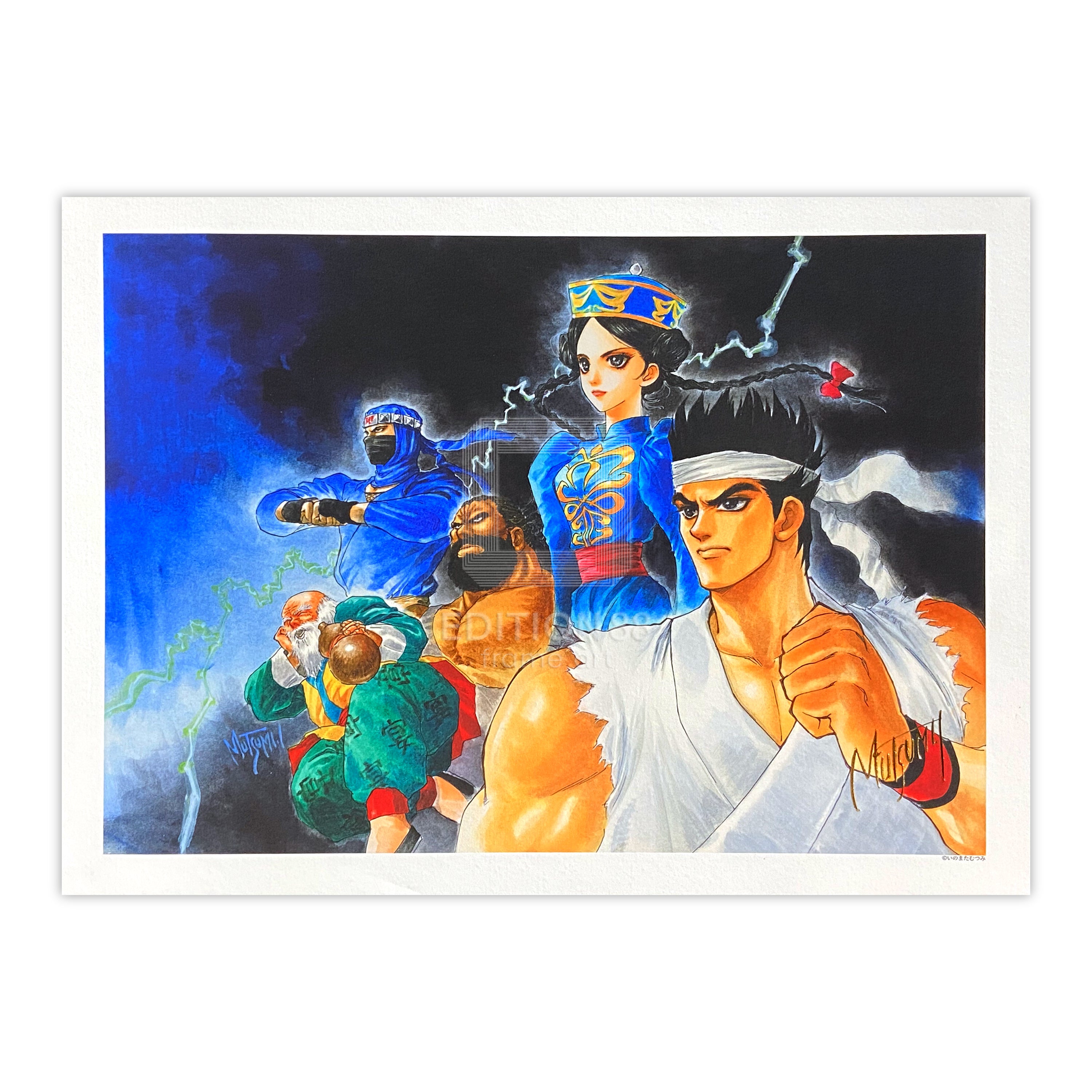 88グラフ「Blue&Black」/いのまたむつみ(箔押しサイン入り)