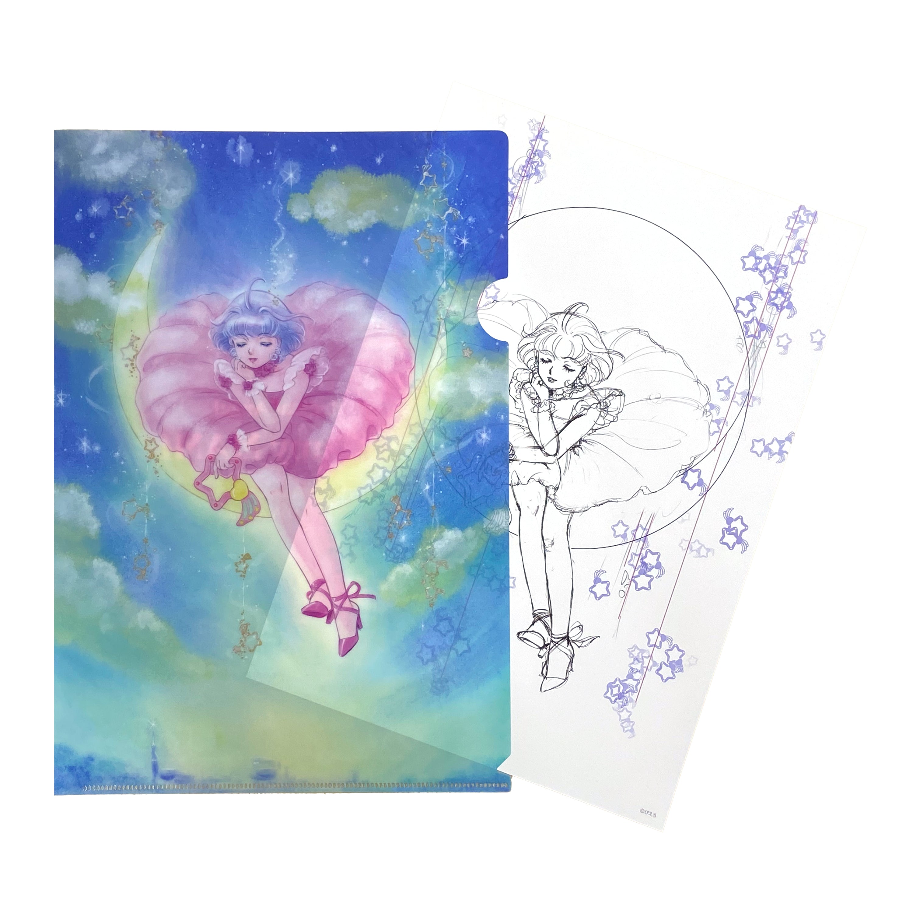 アート付きクリアファイル(星降る月夜)/ 魔法の天使クリィミーマミ