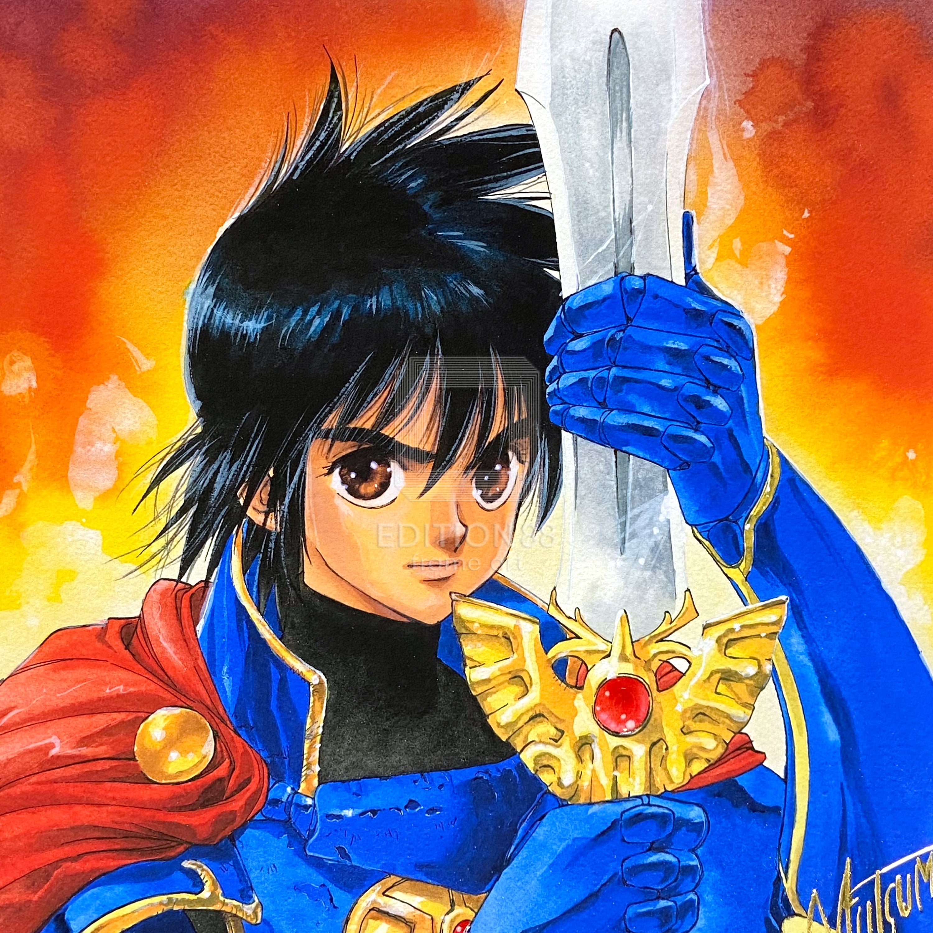 「小説ドラゴンクエストⅠ」88グラフ/いのまたむつみ(箔押しサイン入り)