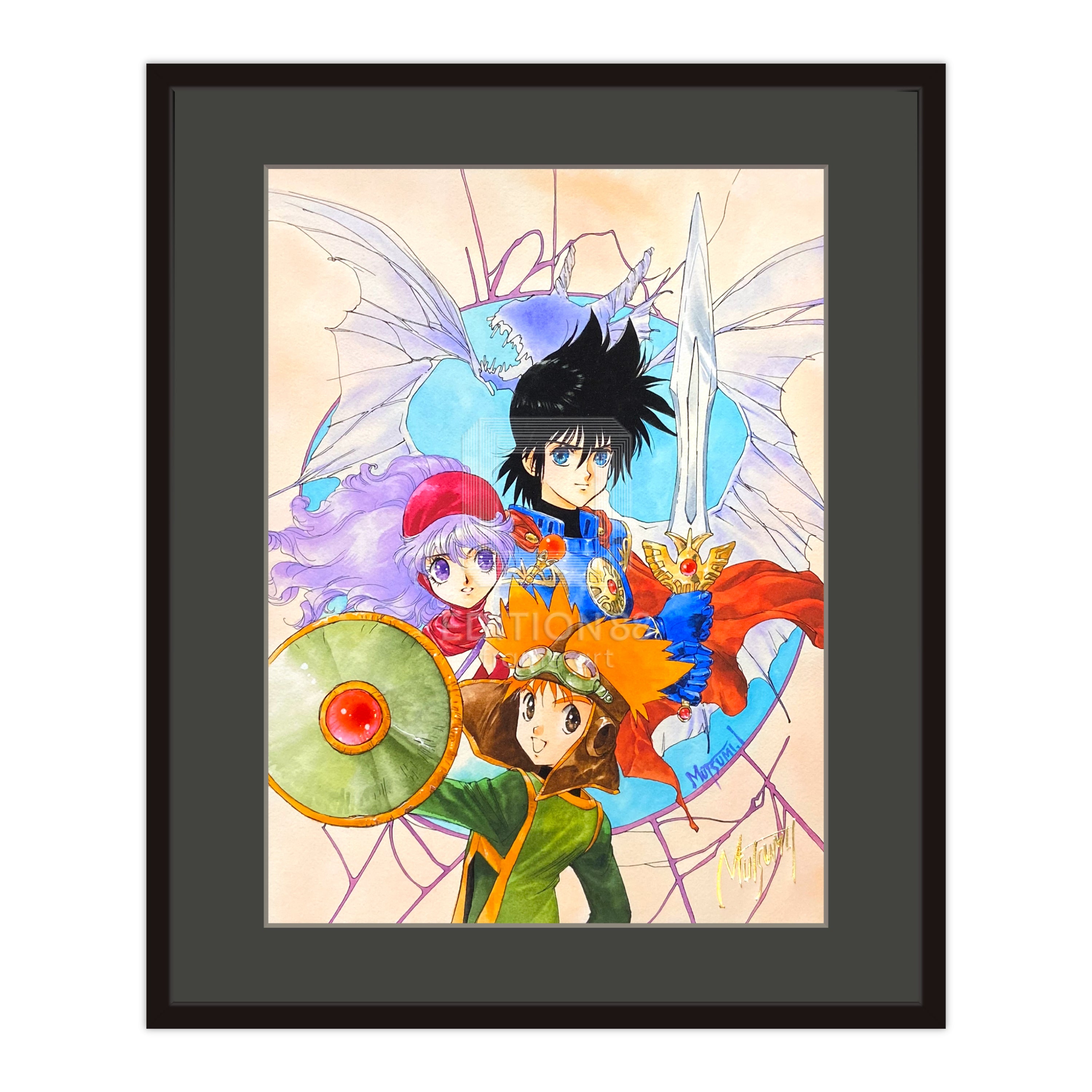 「小説ドラゴンクエストⅡ」88グラフ/いのまたむつみ(箔押しサイン入り)