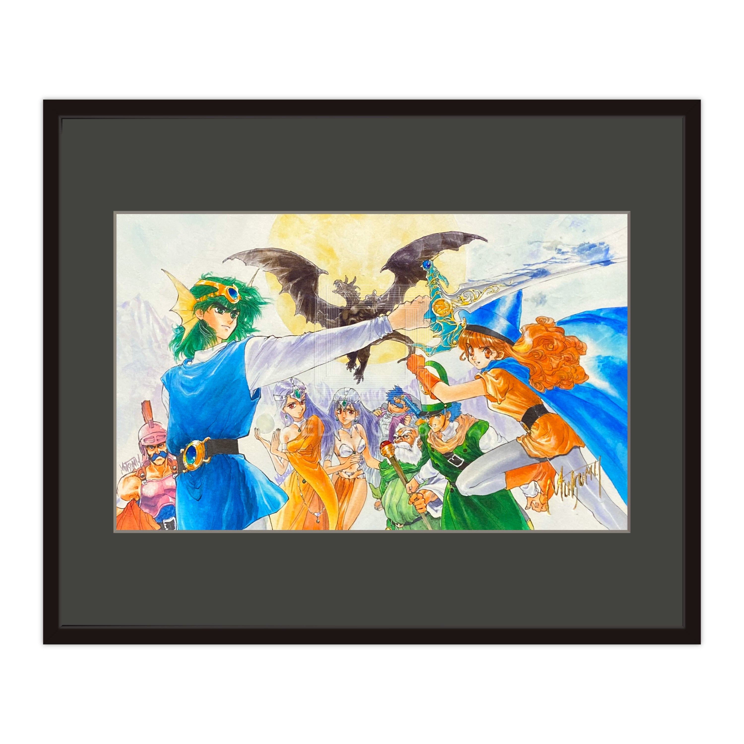 「小説ドラゴンクエストⅣ」88グラフ/いのまたむつみ(箔押しサイン入り)