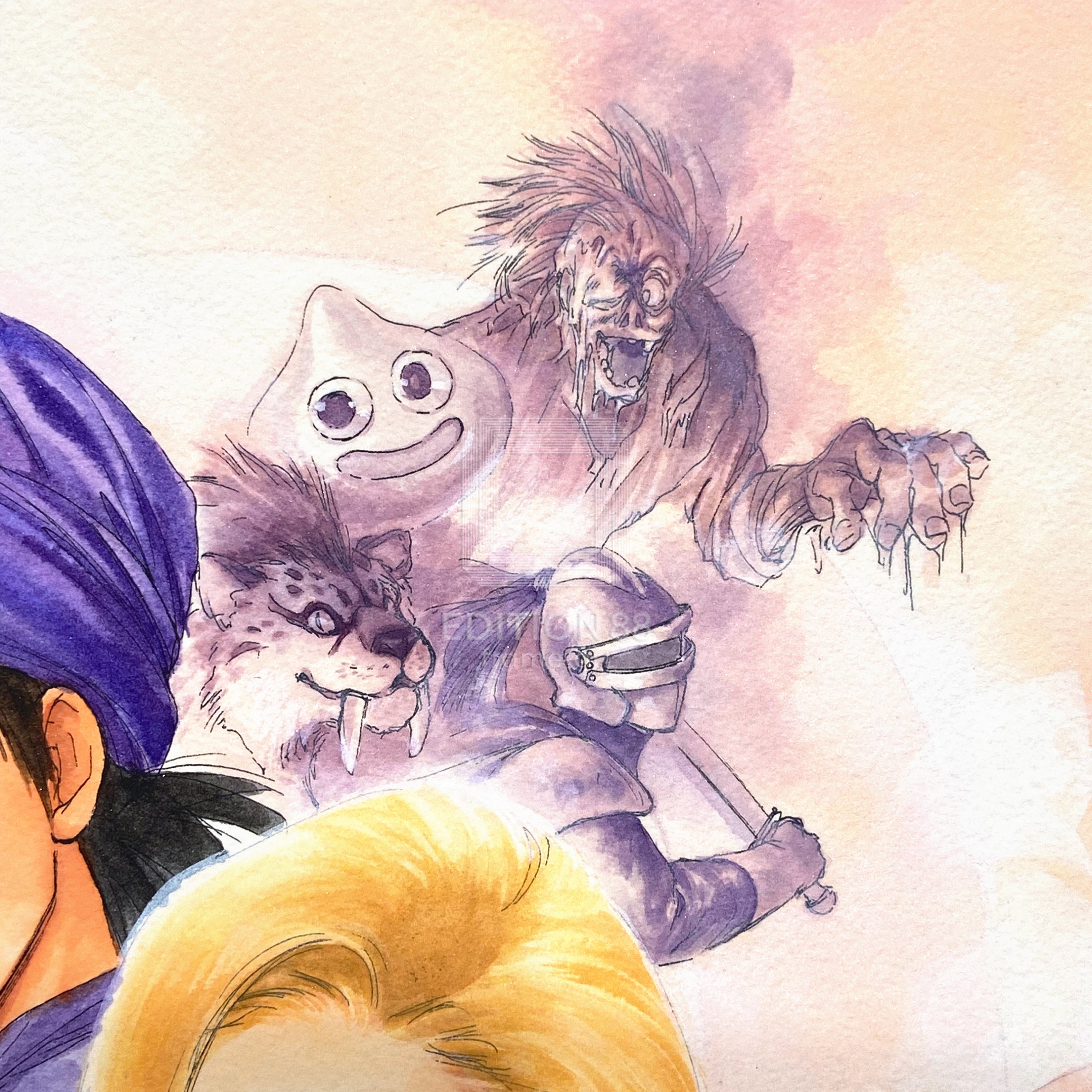 「小説ドラゴンクエストⅤ」88グラフ/いのまたむつみ(箔押しサイン入り)