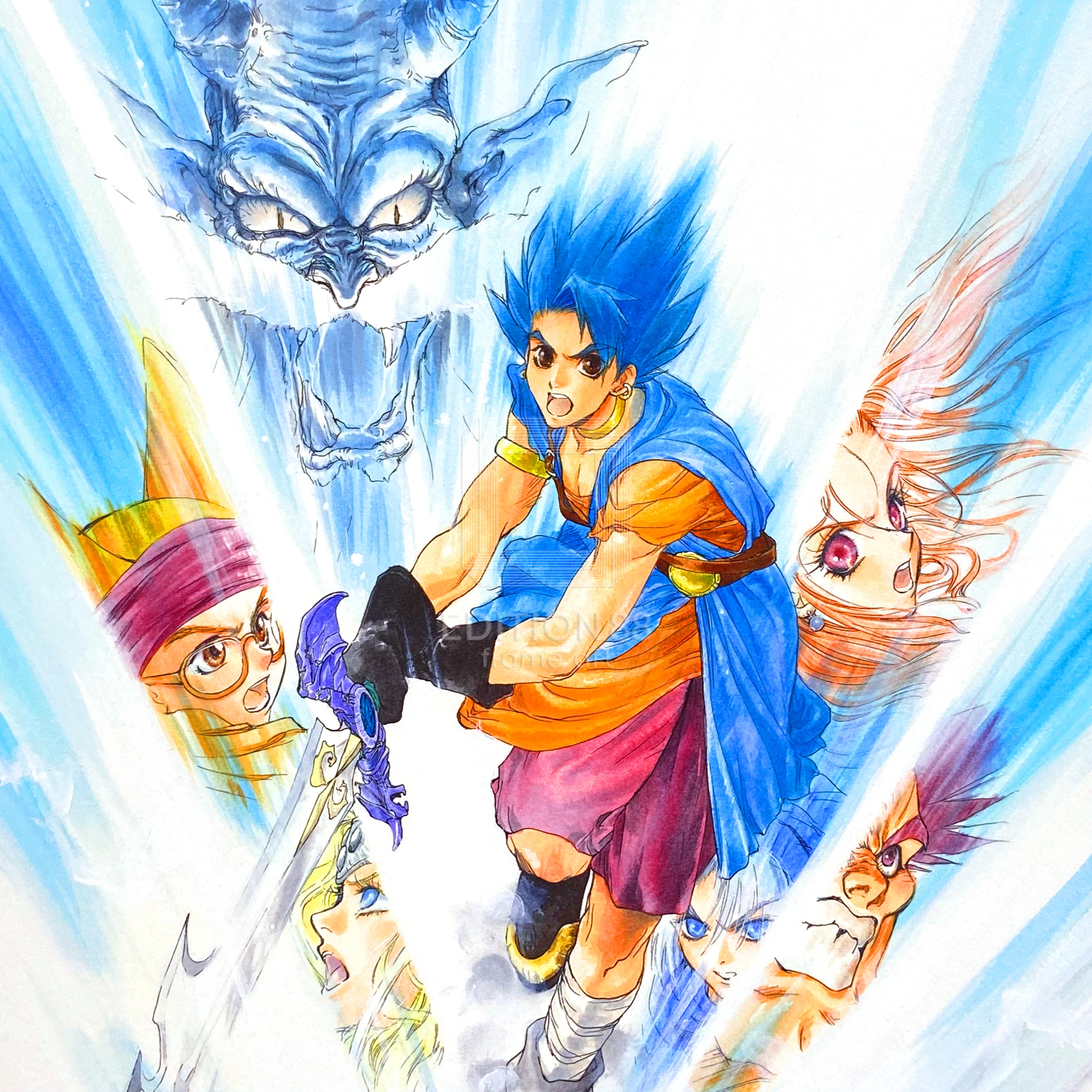 「小説ドラゴンクエストⅥ」88グラフ/いのまたむつみ(箔押しサイン入り)