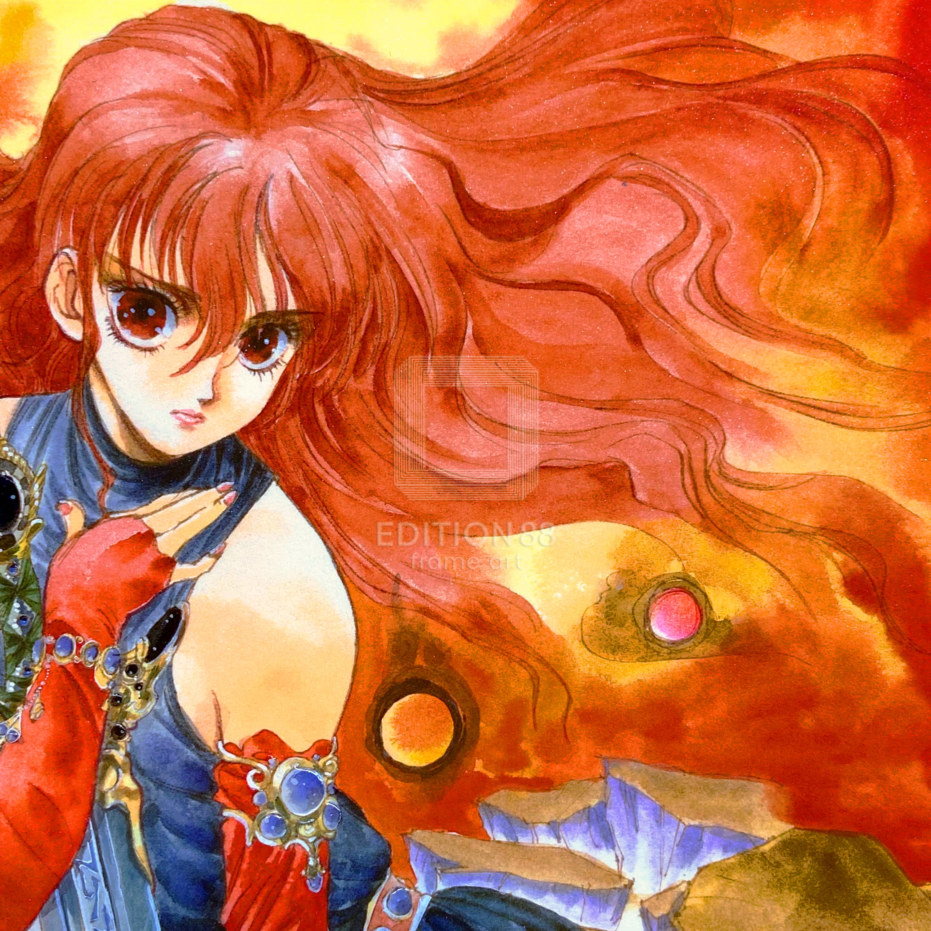 「ドラゴンクエスト 精霊ルビス伝説」88グラフ/いのまたむつみ(箔押しサイン入り)