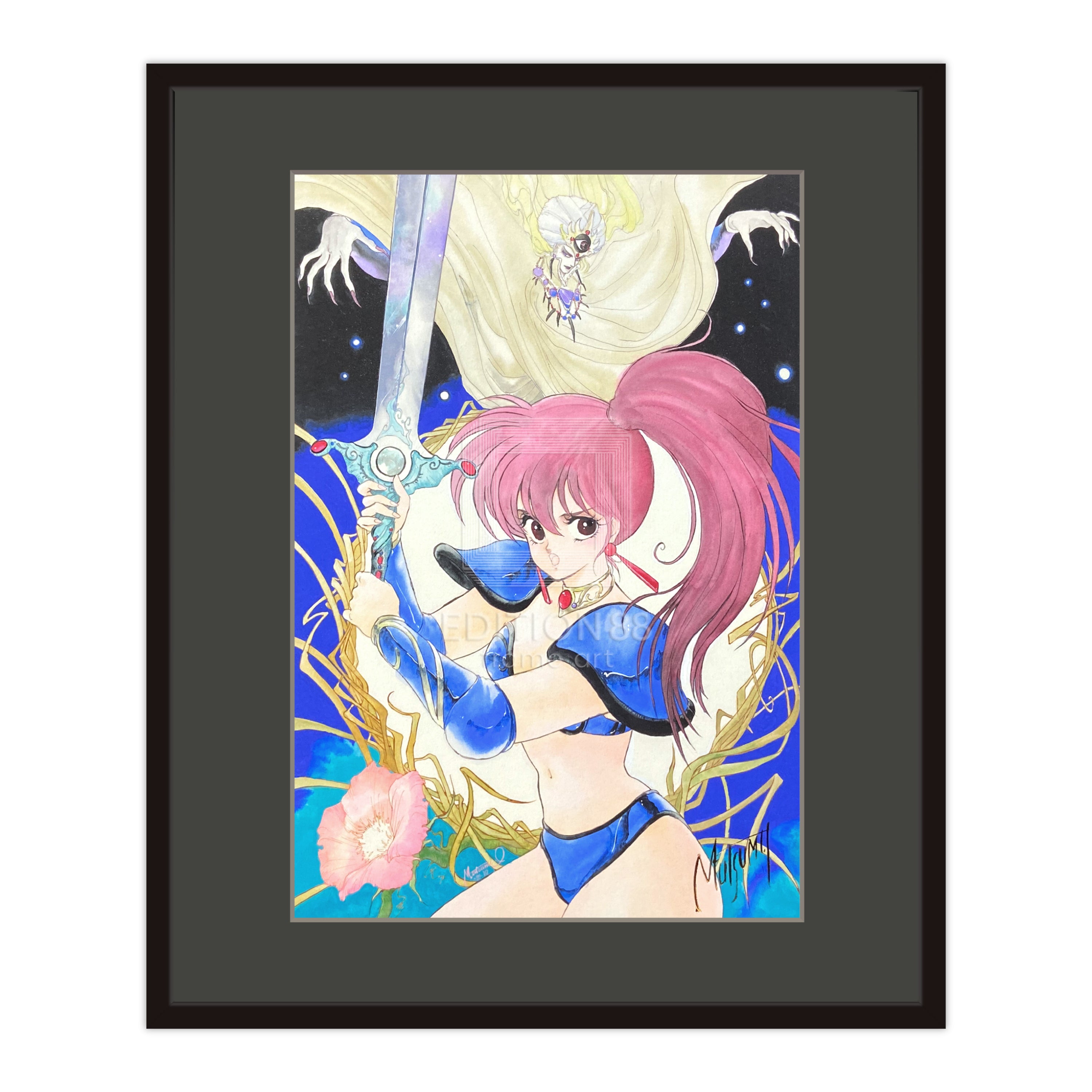 「幻夢戦記レダ」88グラフ1/いのまたむつみ(箔押しサイン入り)