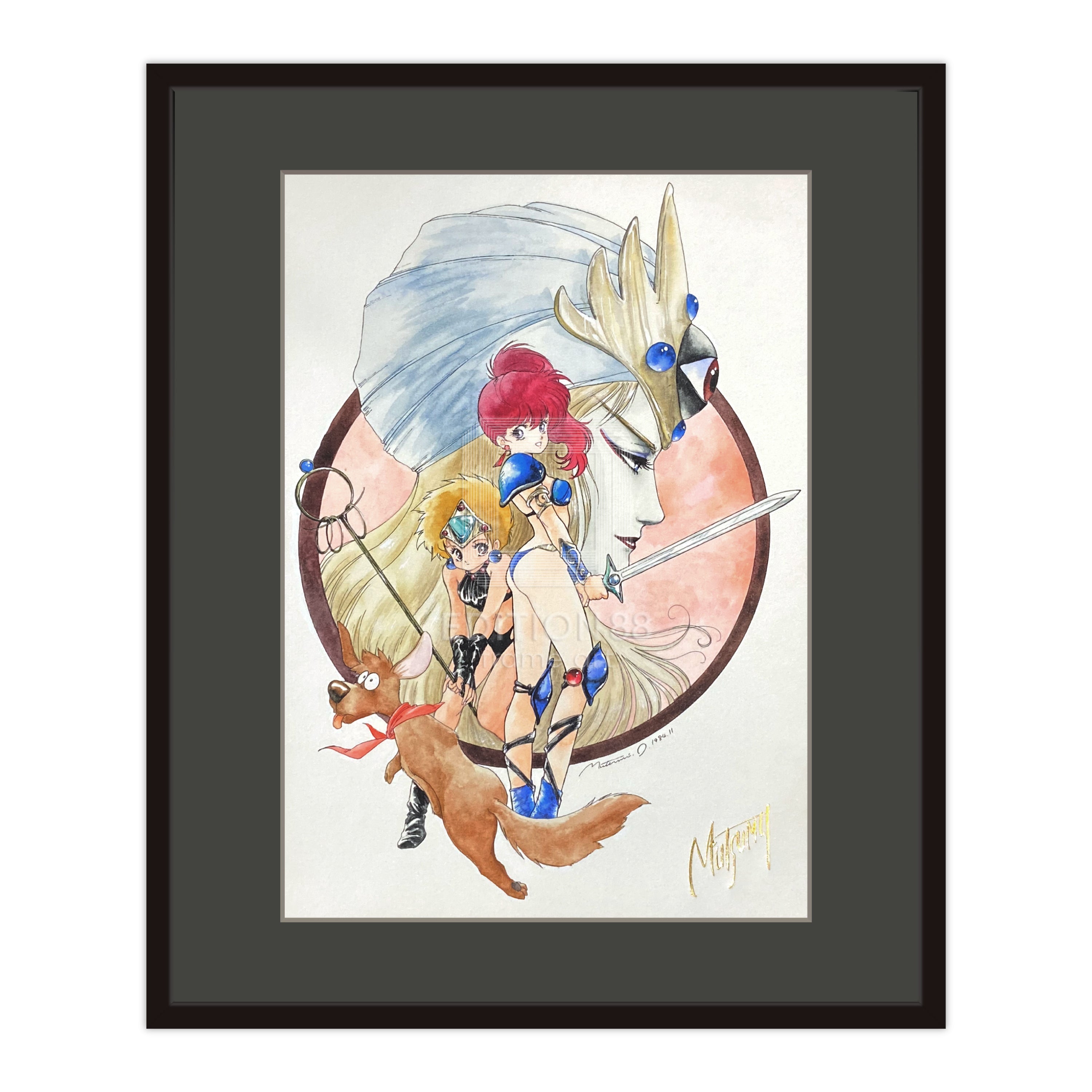 「幻夢戦記レダ」88グラフ2/いのまたむつみ(箔押しサイン入り)