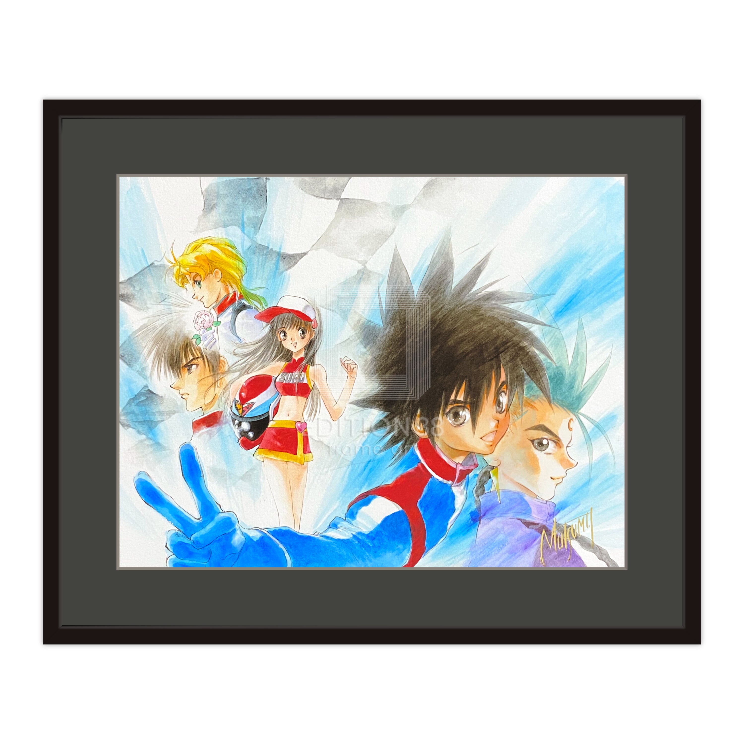 「新世紀GPXサイバーフォーミュラ」88グラフ1/いのまたむつみ(箔押しサイン入り)