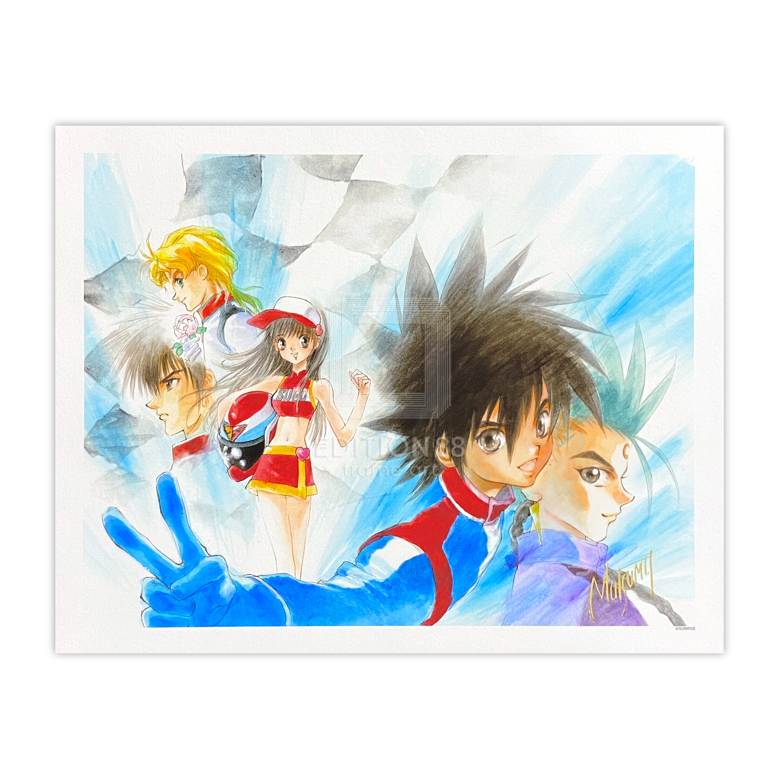 「新世紀GPXサイバーフォーミュラ」88グラフ1/いのまたむつみ(箔押しサイン入り)