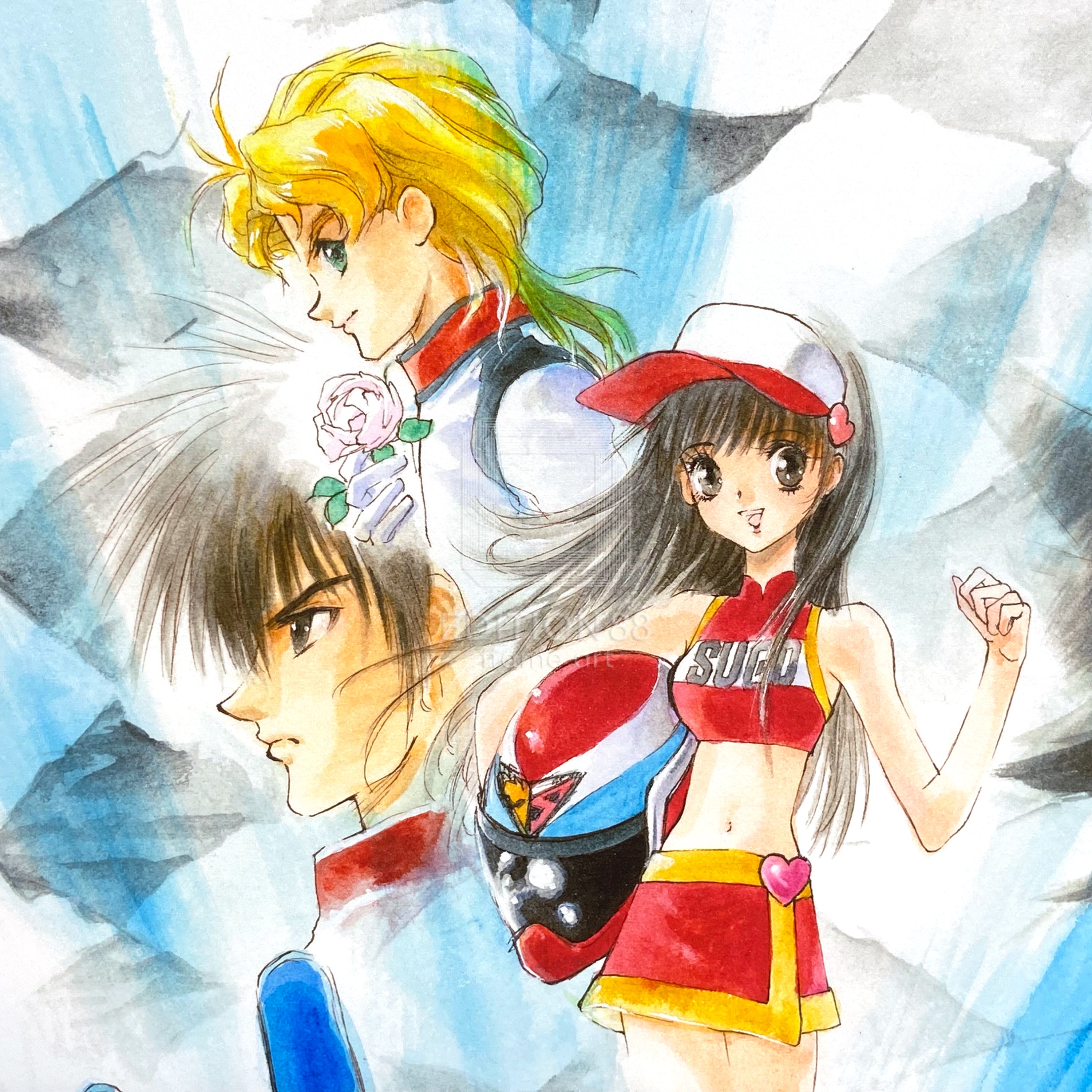 「新世紀GPXサイバーフォーミュラ」88グラフ1/いのまたむつみ(箔押しサイン入り)