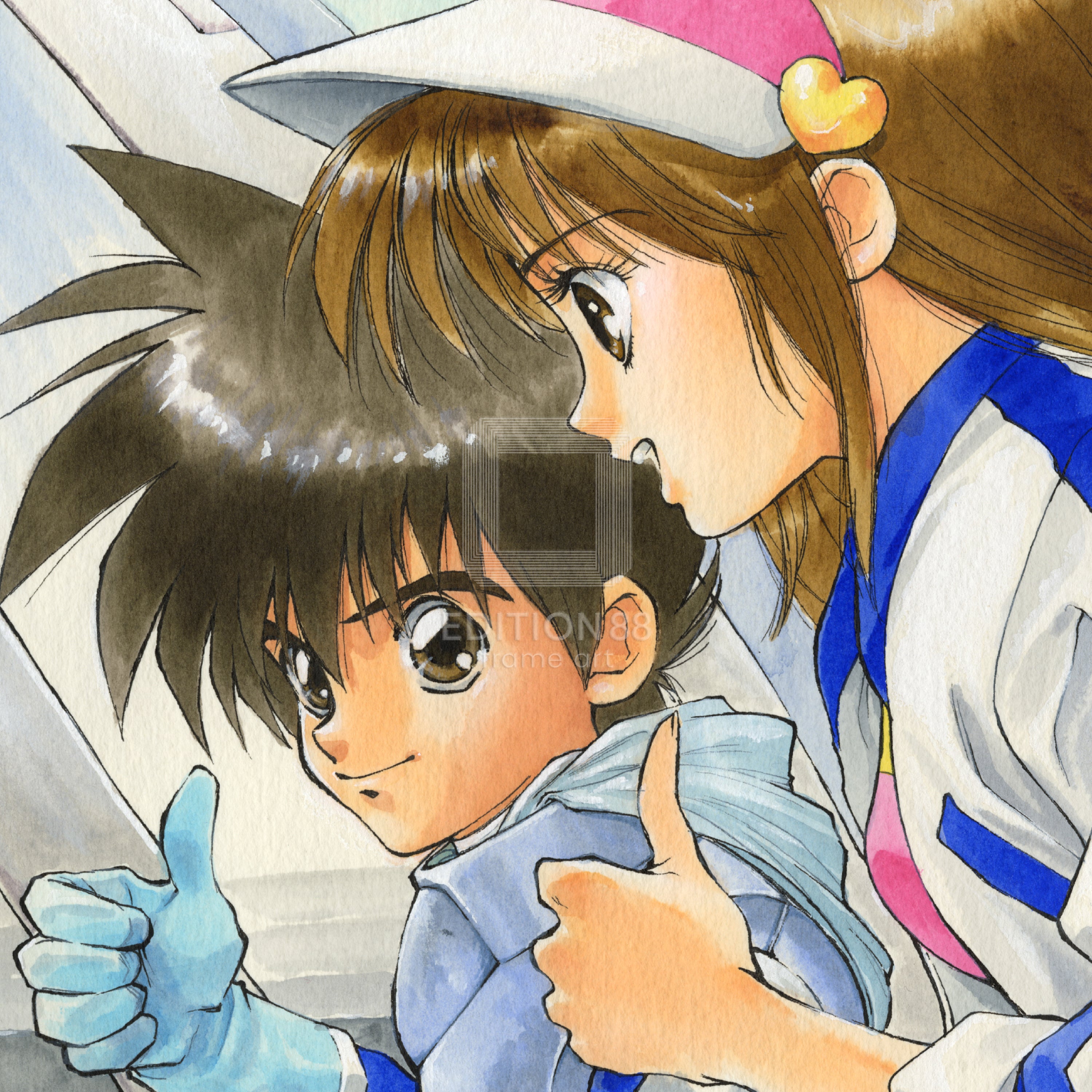 「新世紀GPXサイバーフォーミュラ」88グラフ8/いのまたむつみ(箔押しサイン入り)