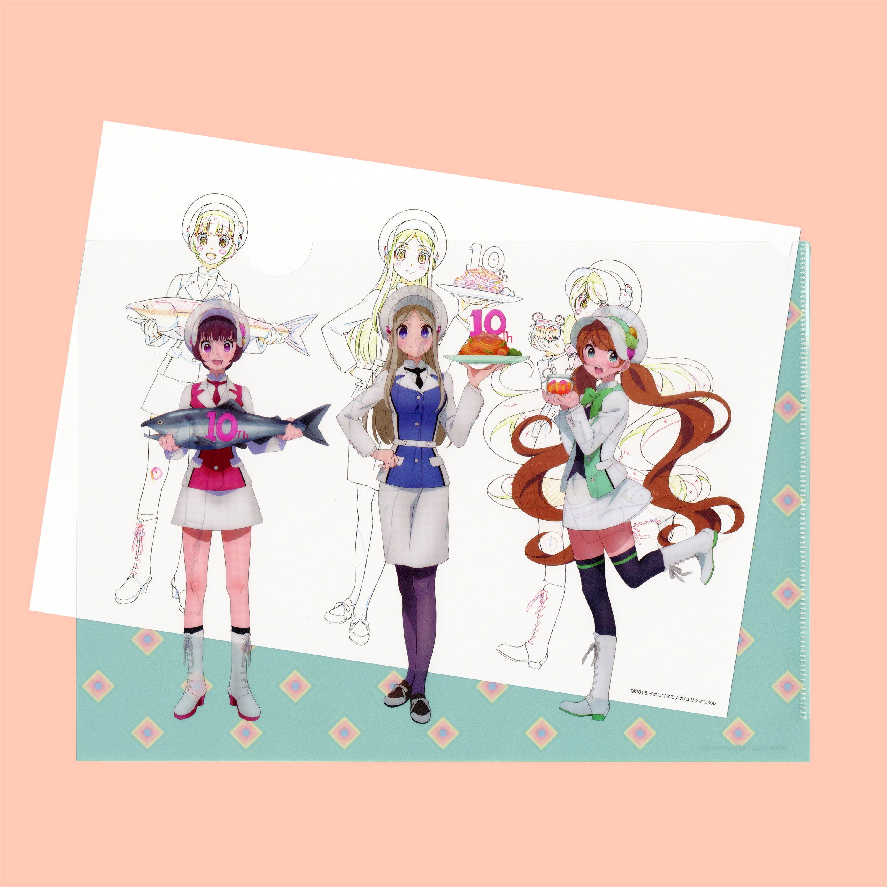 アート付きクリアファイル(10周年描き下ろし)/ユリ熊嵐