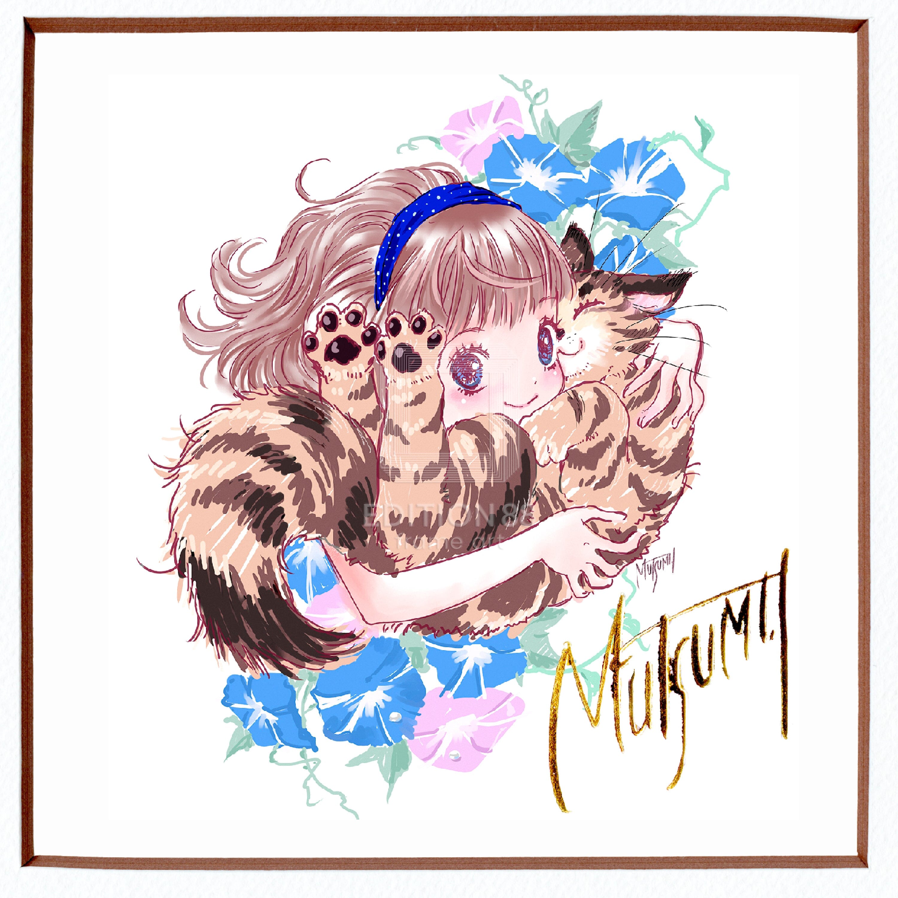 88グラフ ミニ「あさがお」/いのまたむつみ(箔押しサイン入り) 88グラフ Edition88