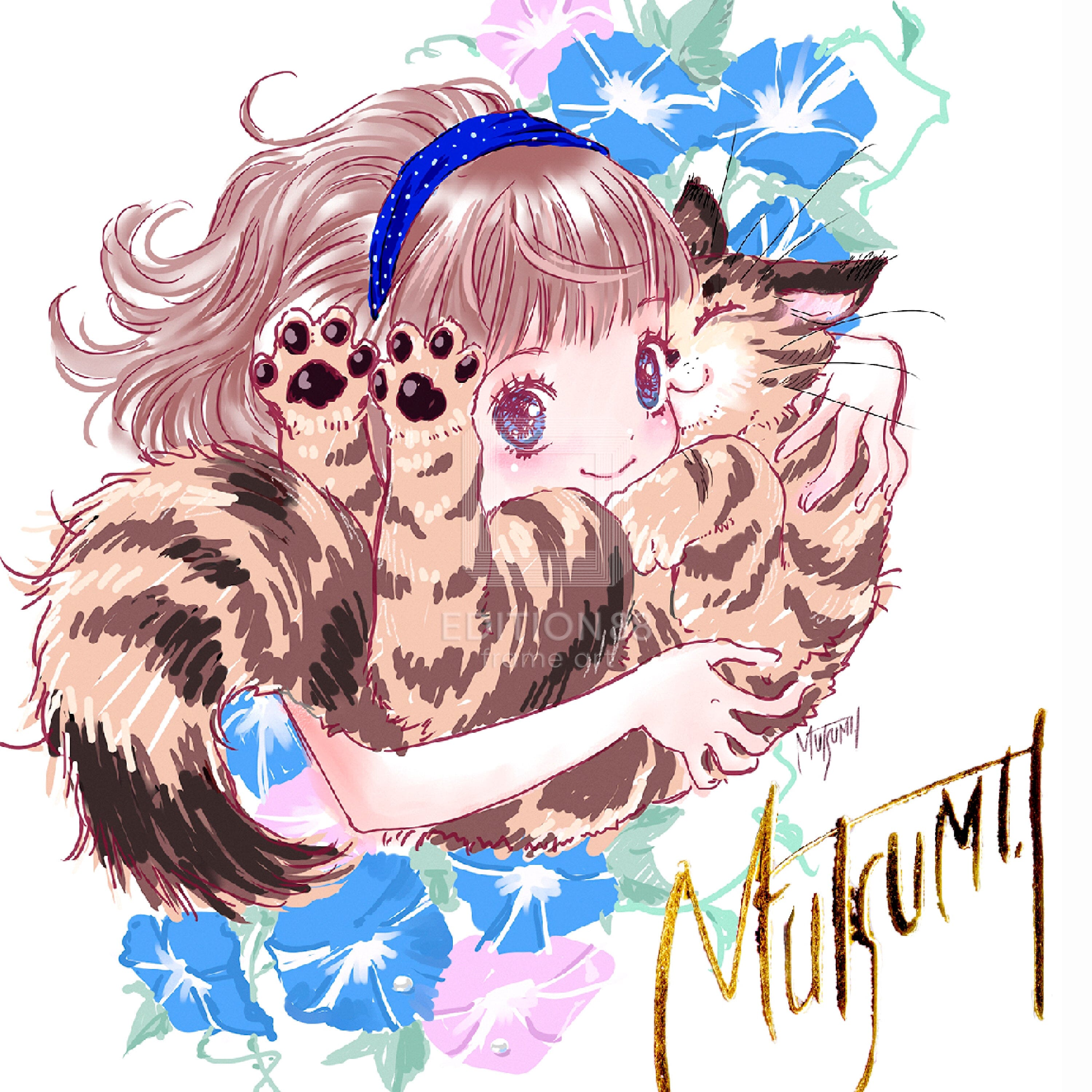 88グラフ ミニ「あさがお」/いのまたむつみ(箔押しサイン入り) 88グラフ Edition88