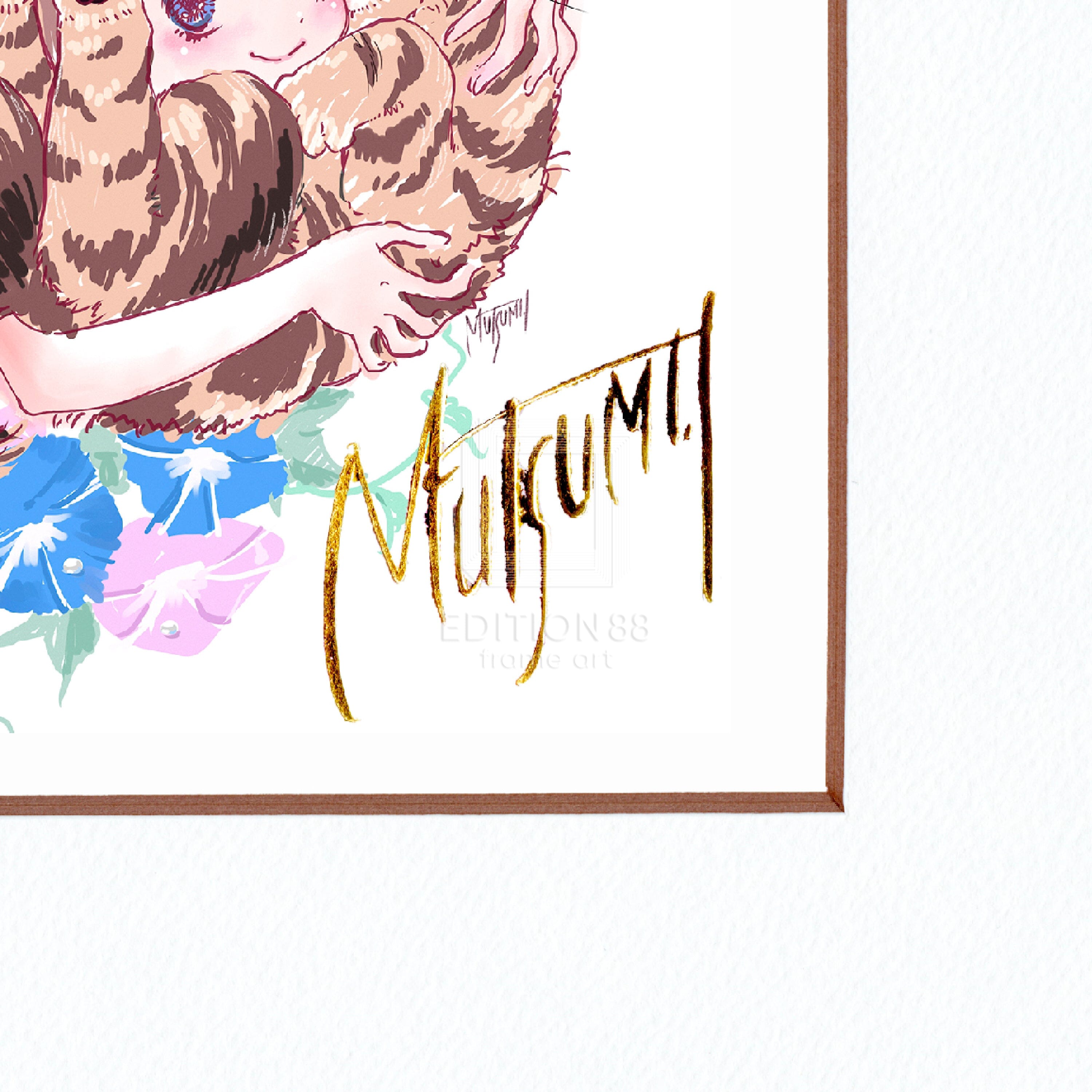 88グラフ ミニ「あさがお」/いのまたむつみ(箔押しサイン入り) 88グラフ Edition88