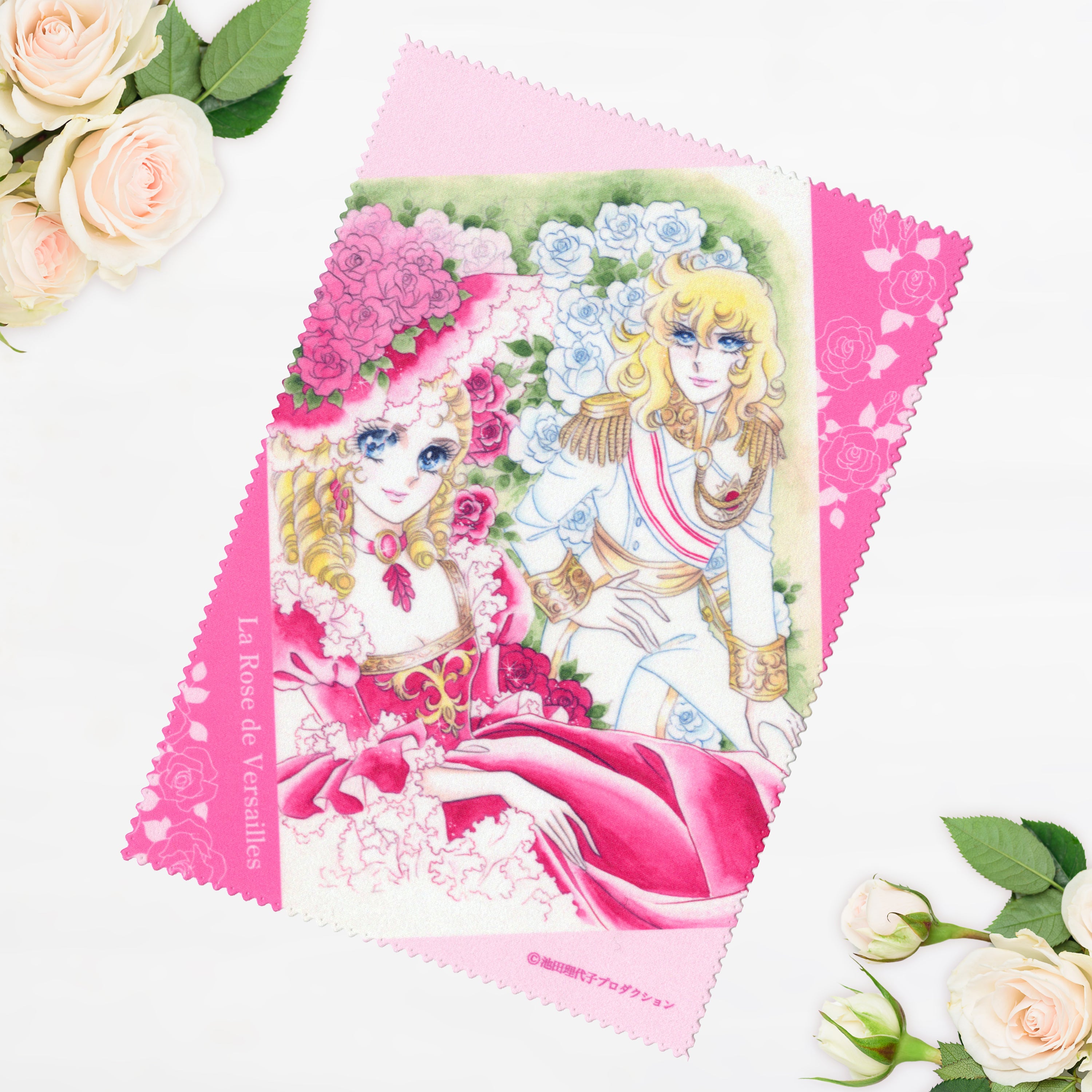 メガネ拭き(紅バラ白バラ)/ベルサイユのばら