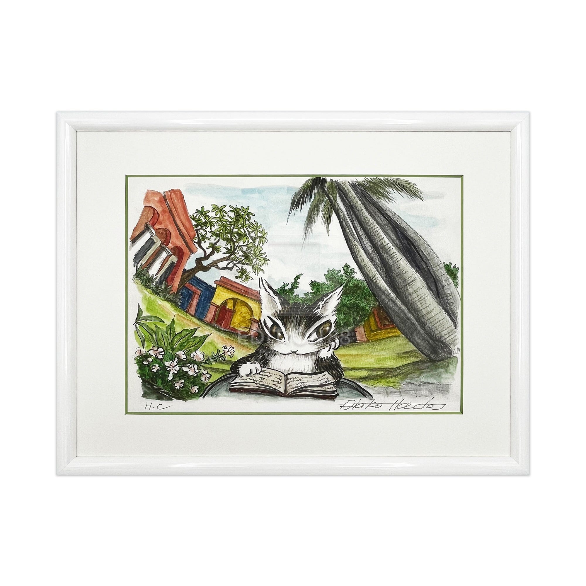 猫のダヤン 88グラフ「オアハカの学校で」/池田あきこ(直筆サイン入り/限定200枚) 88グラフ Edition88