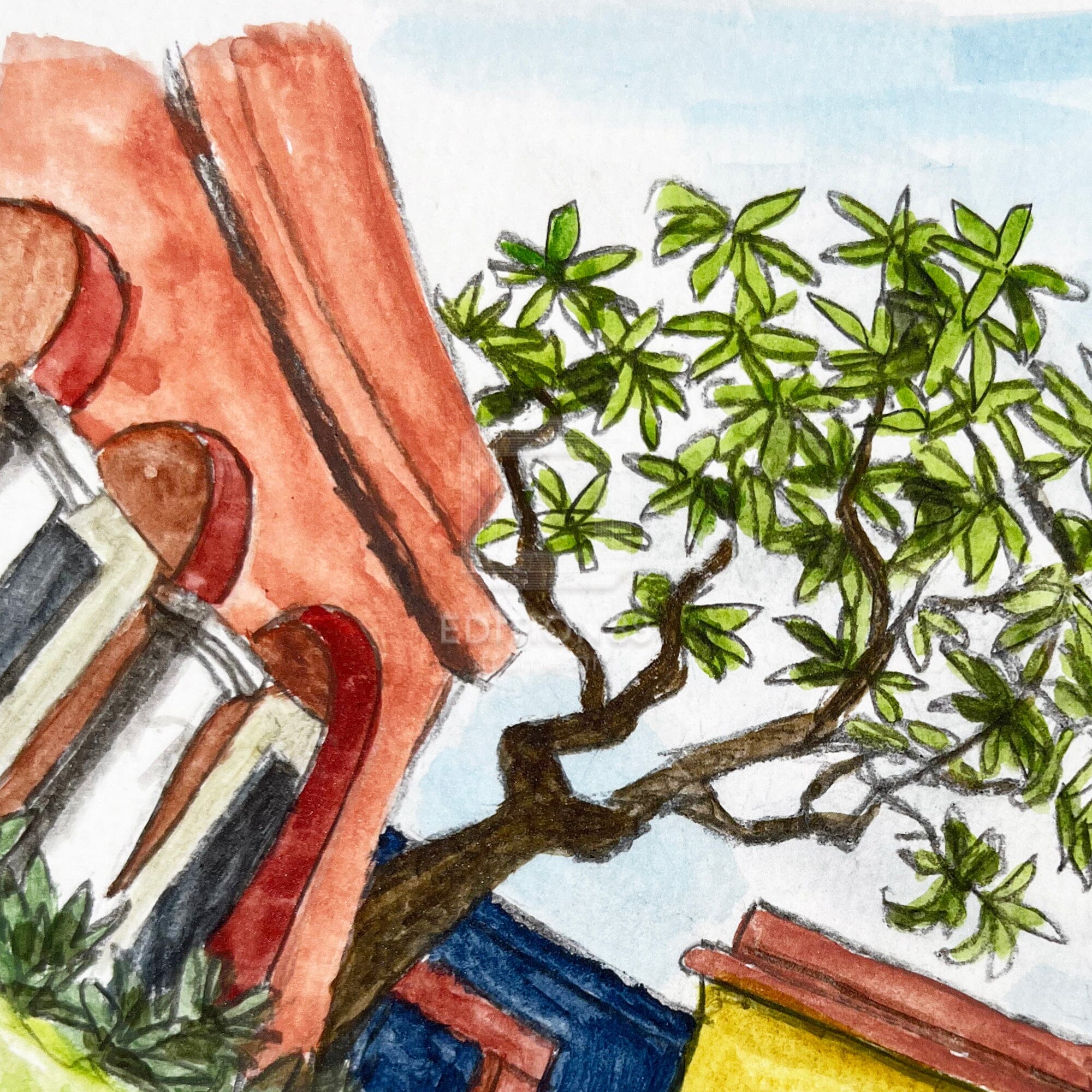 猫のダヤン 88グラフ「オアハカの学校で」/池田あきこ(直筆サイン入り/限定200枚) 88グラフ Edition88