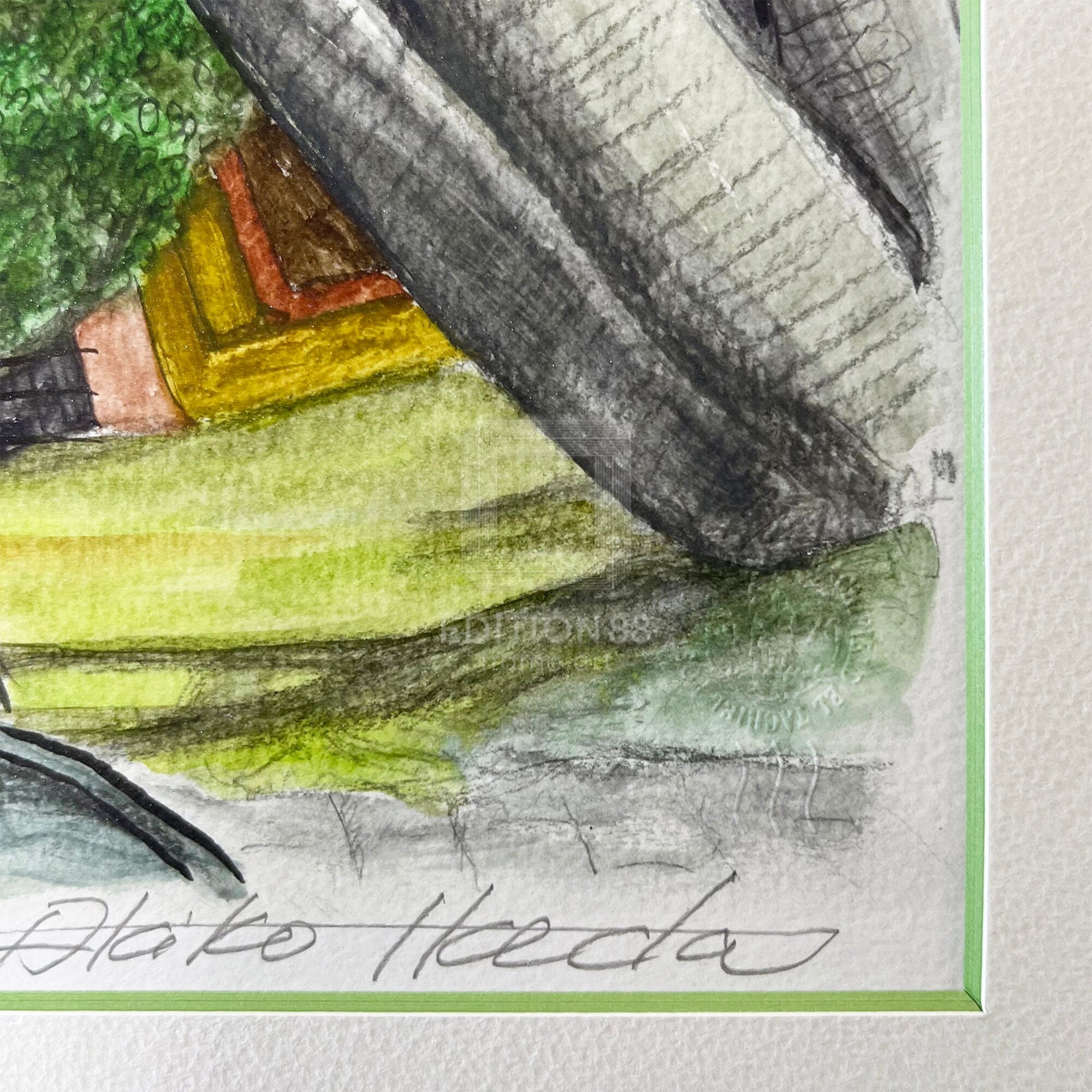 猫のダヤン 88グラフ「オアハカの学校で」/池田あきこ(直筆サイン入り/限定200枚) 88グラフ Edition88