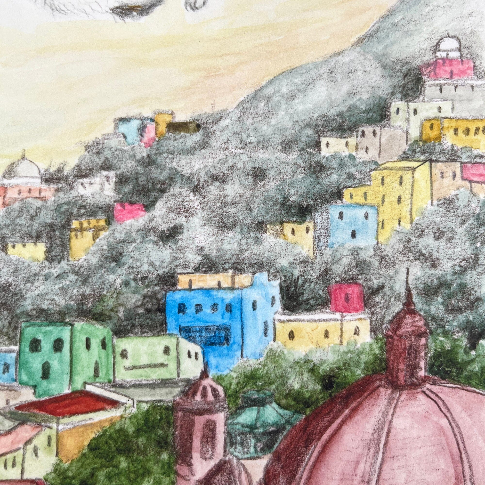 猫のダヤン 88グラフ「グワナファトのカラフルな街」/池田あきこ(直筆サイン入り/限定200枚) 88グラフ Edition88