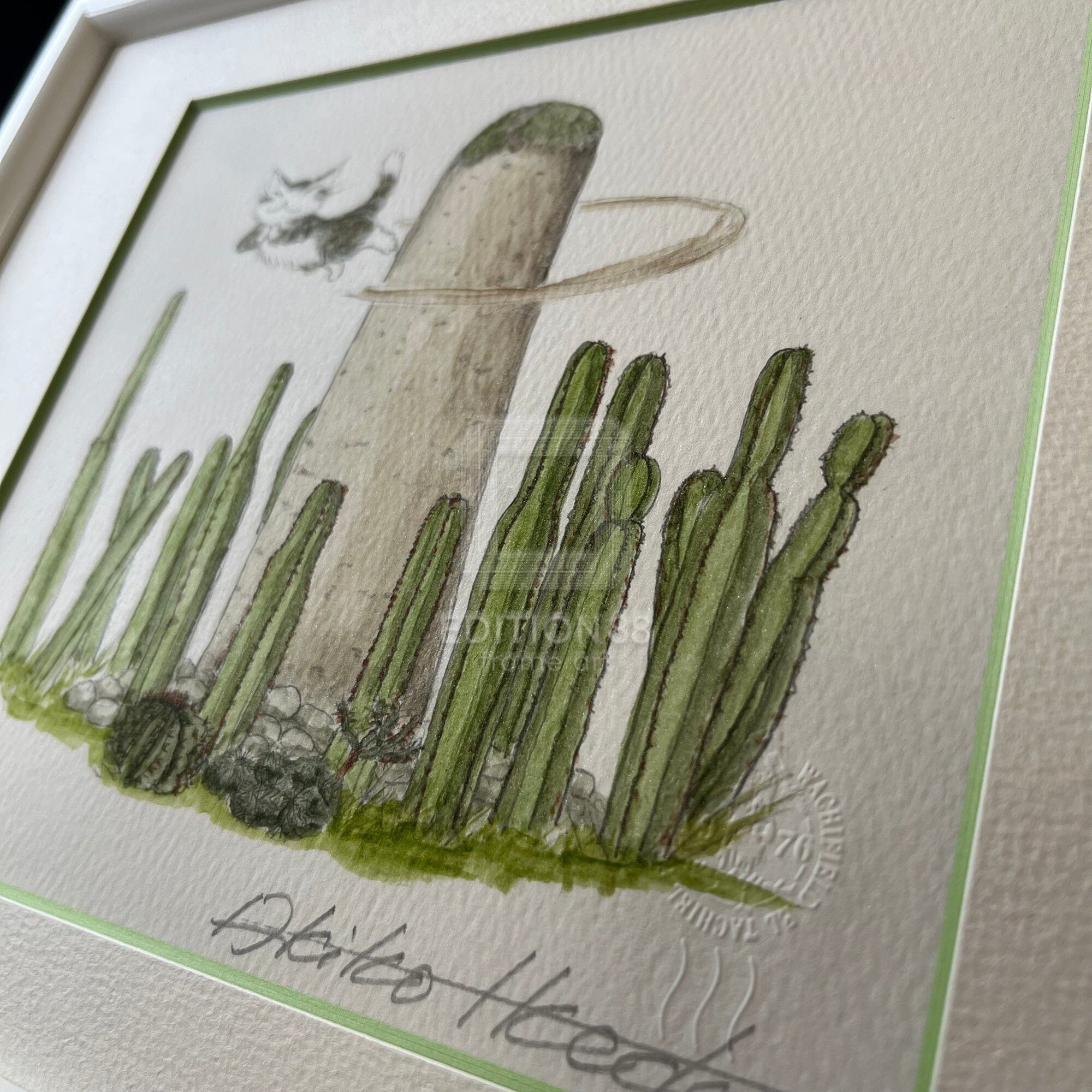 猫のダヤン 88グラフ「ミトラのサボテン」/池田あきこ(直筆サイン入り/限定200枚) 88グラフ Edition88