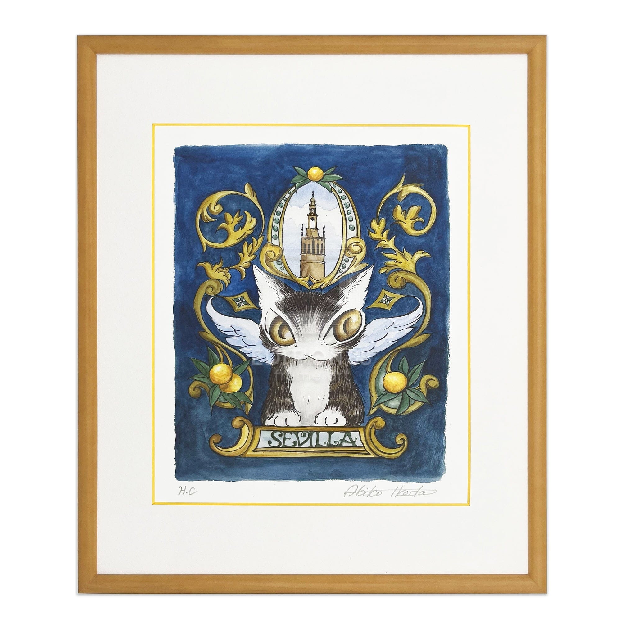 猫のダヤン 88グラフ「オレンジ香るセビージャ」/池田あきこ(直筆サイン入り/限定200枚) 88グラフ Edition88