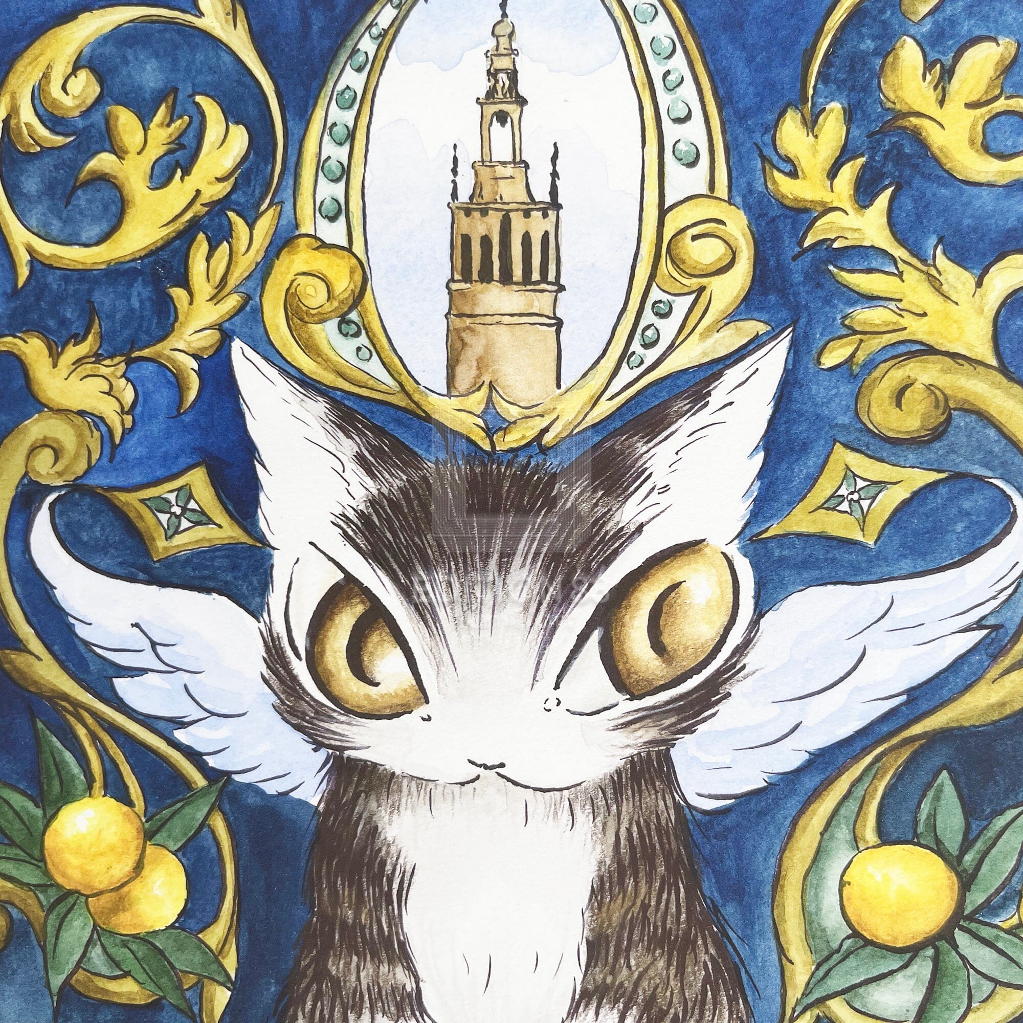 猫のダヤン 88グラフ「オレンジ香るセビージャ」/池田あきこ(直筆サイン入り/限定200枚) 88グラフ Edition88