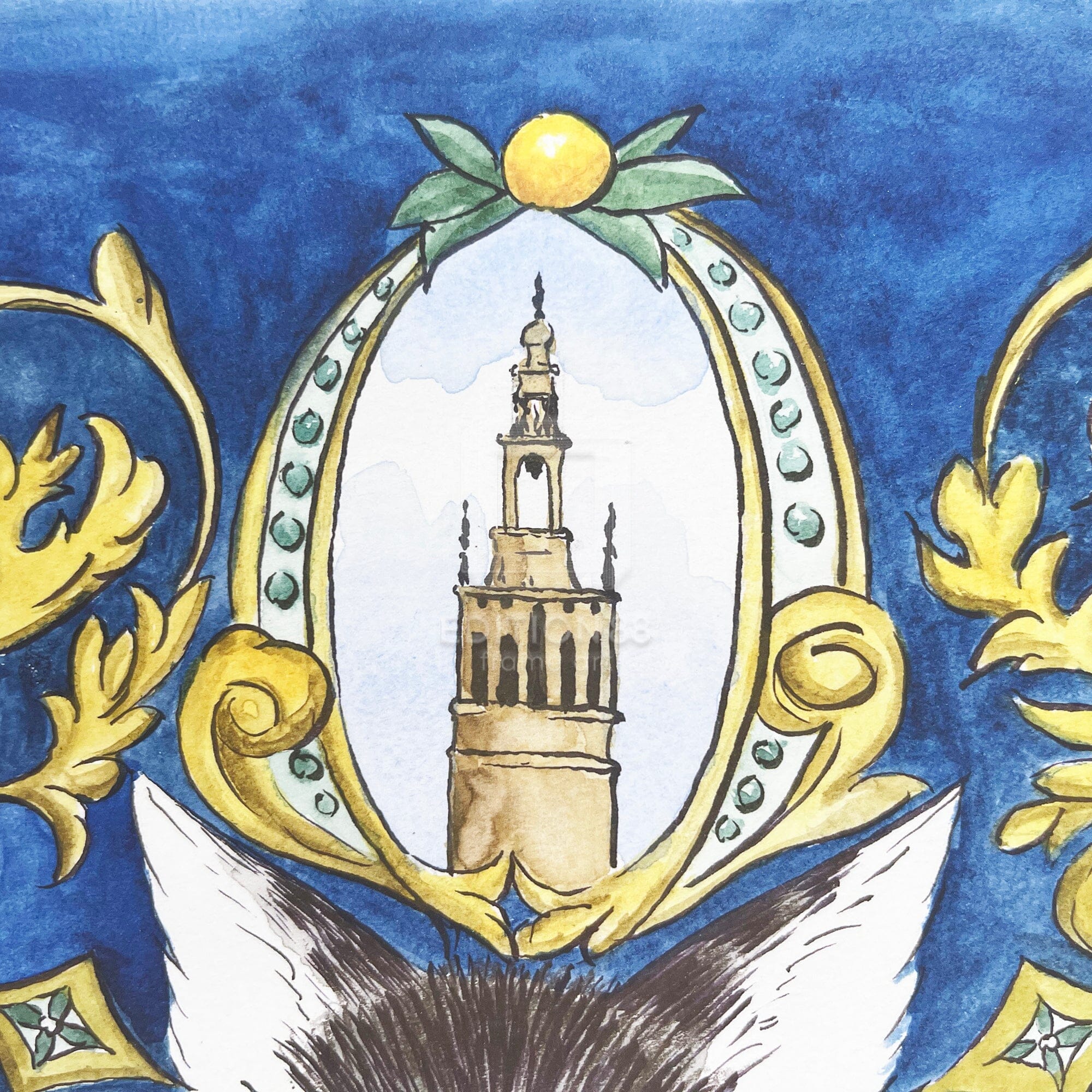 猫のダヤン 88グラフ「オレンジ香るセビージャ」/池田あきこ(直筆サイン入り/限定200枚) 88グラフ Edition88