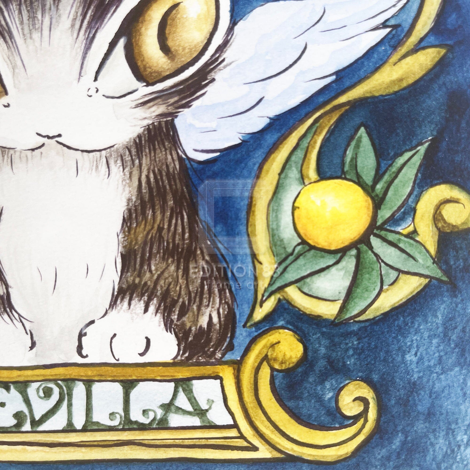 猫のダヤン 88グラフ「オレンジ香るセビージャ」/池田あきこ(直筆サイン入り/限定200枚) 88グラフ Edition88