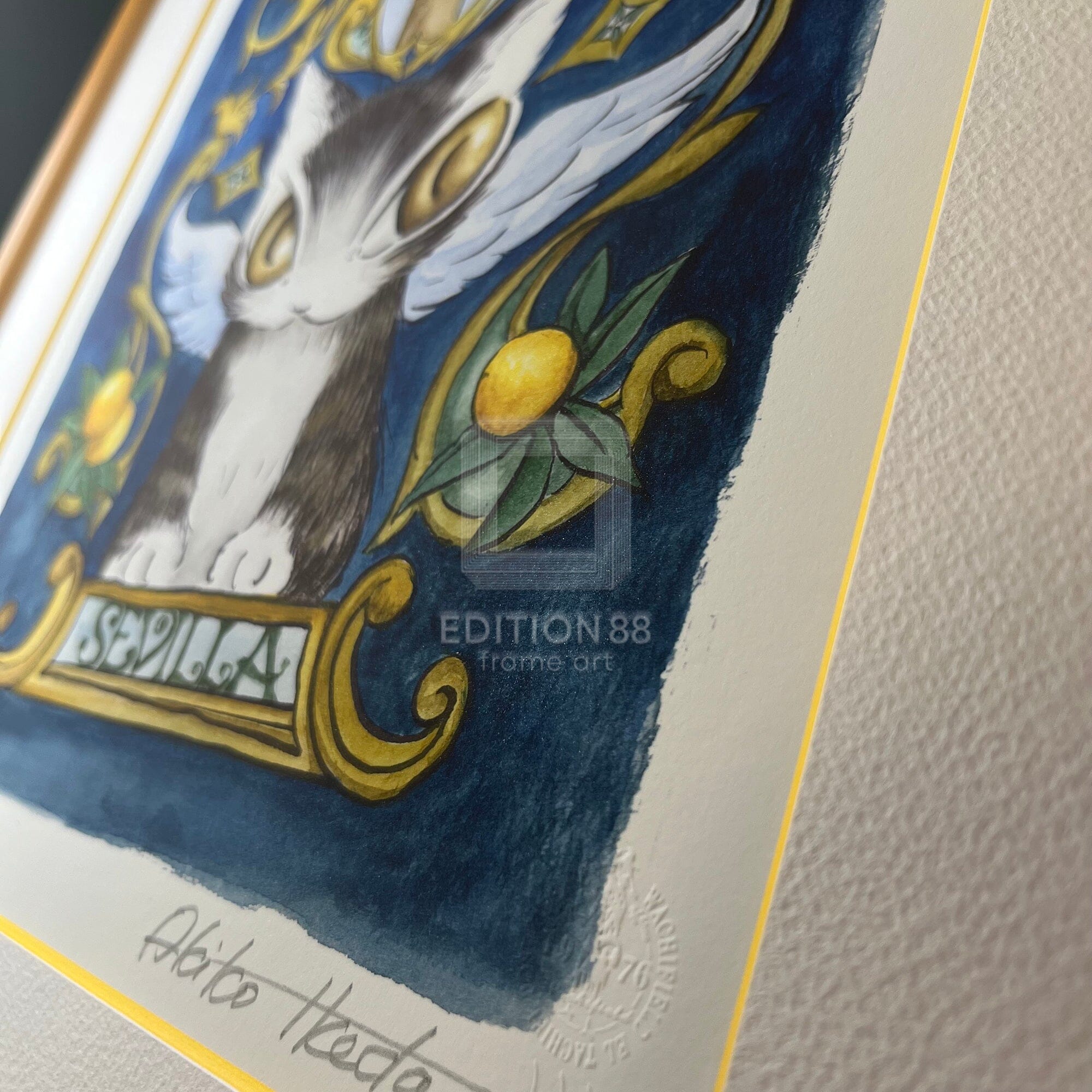 猫のダヤン 88グラフ「オレンジ香るセビージャ」/池田あきこ(直筆サイン入り/限定200枚) 88グラフ Edition88