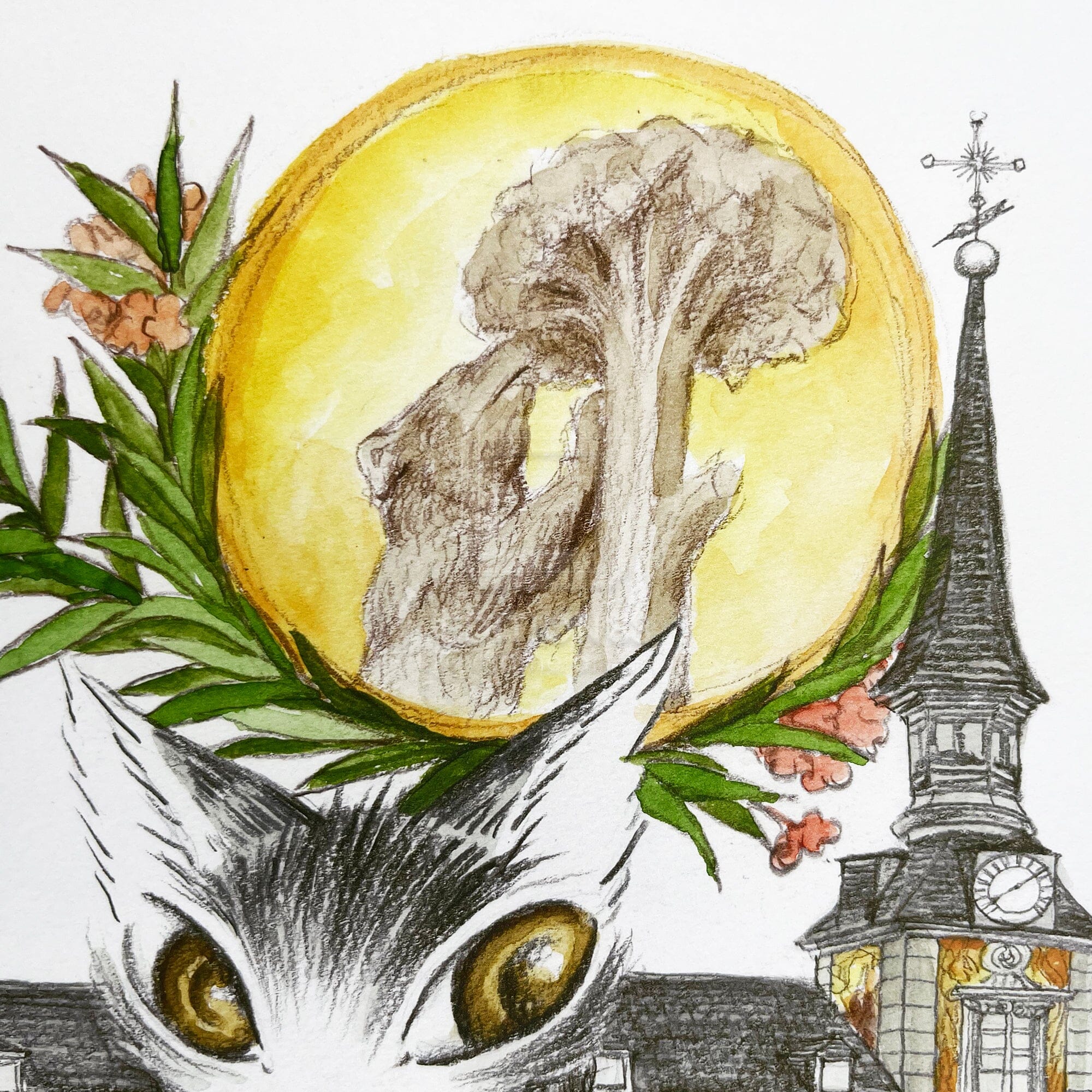 猫のダヤン 88グラフ「マヨール広場」/池田あきこ(直筆サイン入り/限定200枚) 88グラフ Edition88