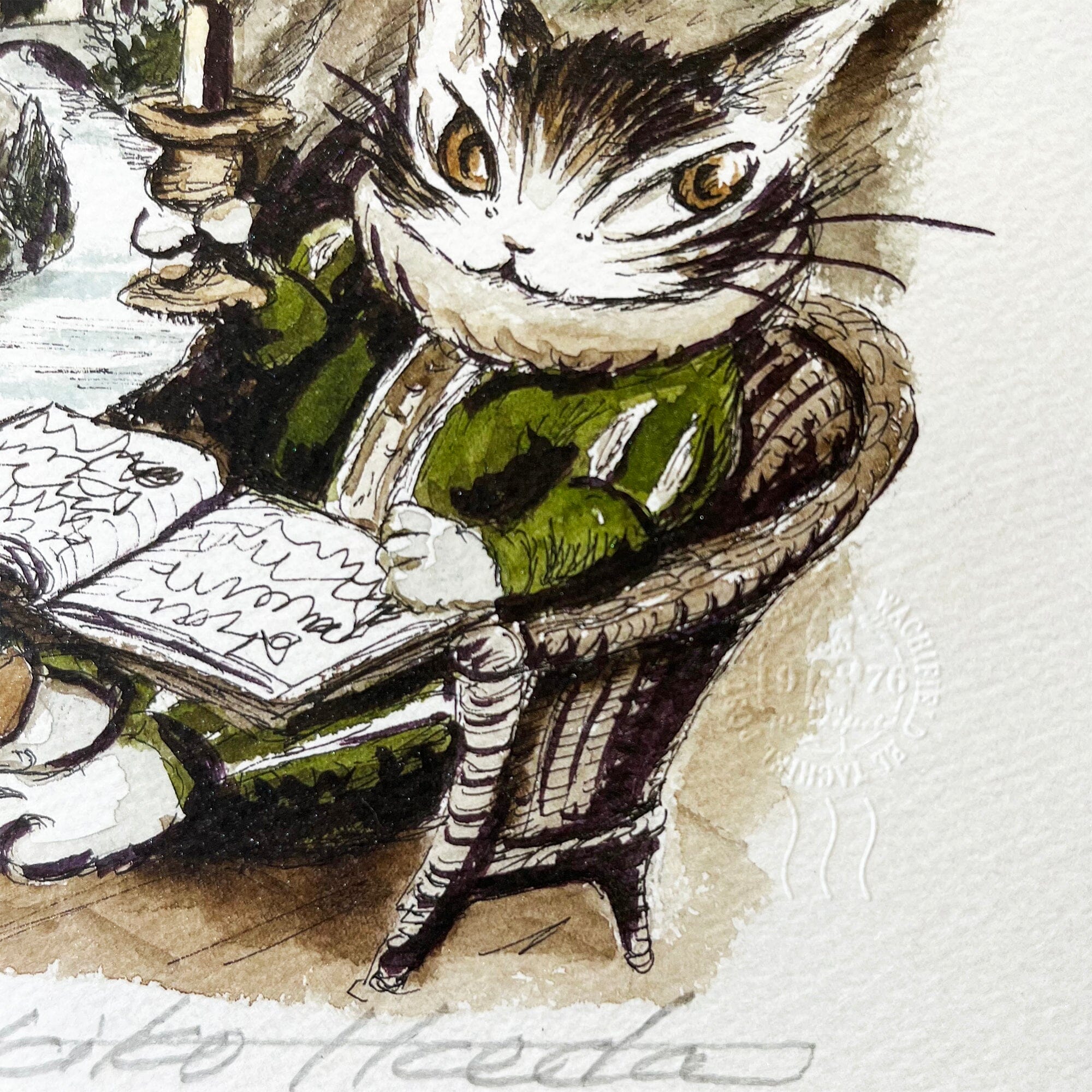 猫のダヤン 88グラフ「トレドの街」/池田あきこ(直筆サイン入り/限定200枚) 88グラフ Edition88