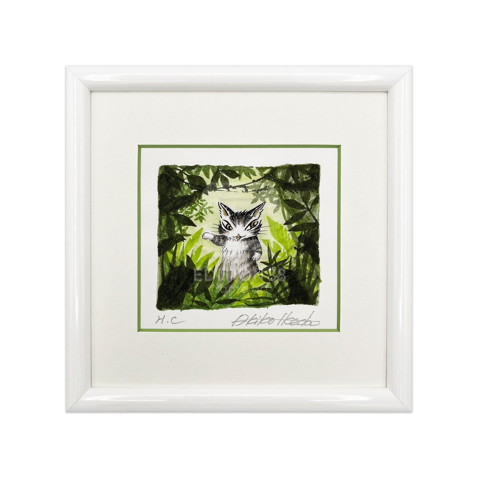 猫のダヤン 88グラフ「ボルネオの森」/池田あきこ(直筆サイン入り/限定200枚) 88グラフ Edition88