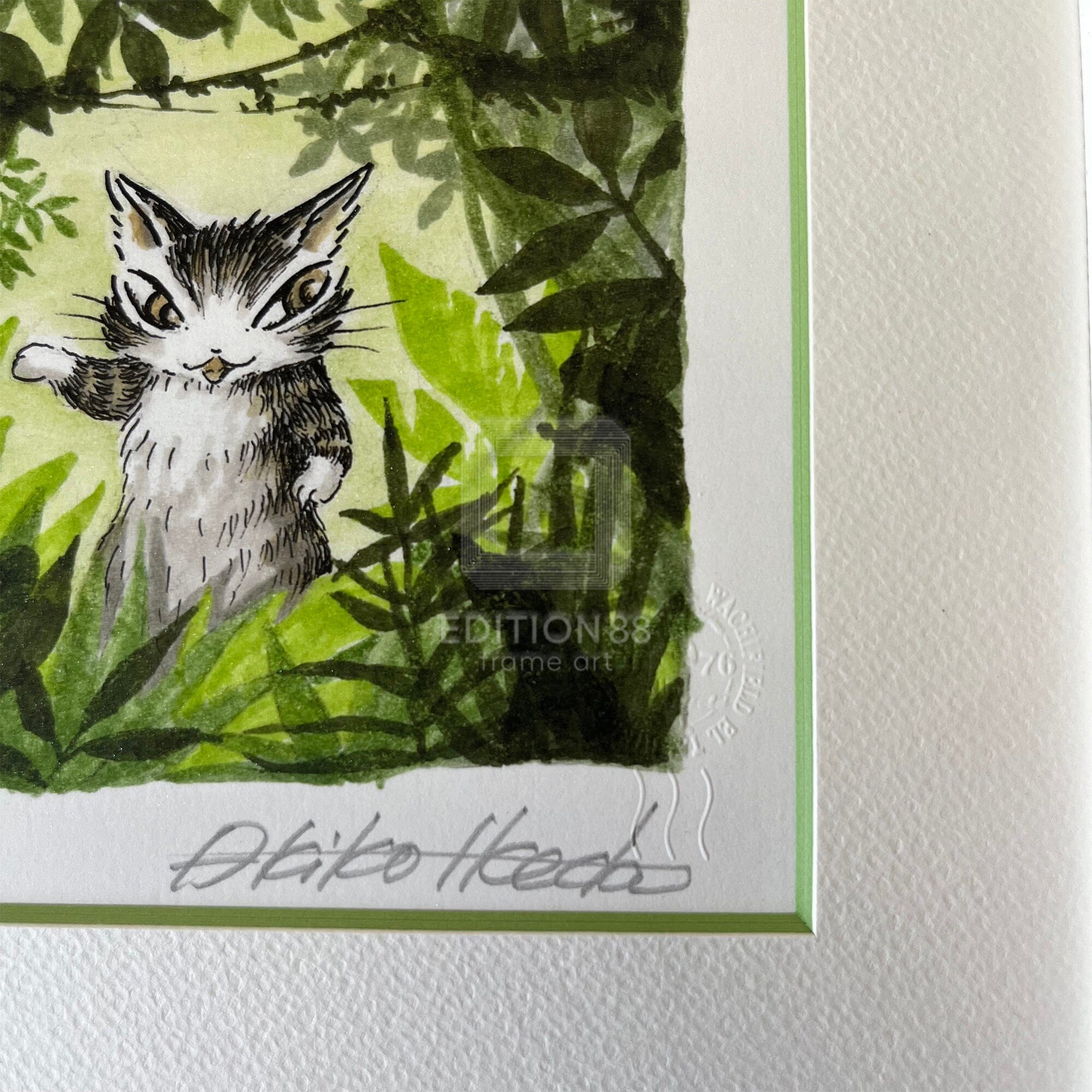 猫のダヤン 88グラフ「ボルネオの森」/池田あきこ(直筆サイン入り/限定200枚) 88グラフ Edition88