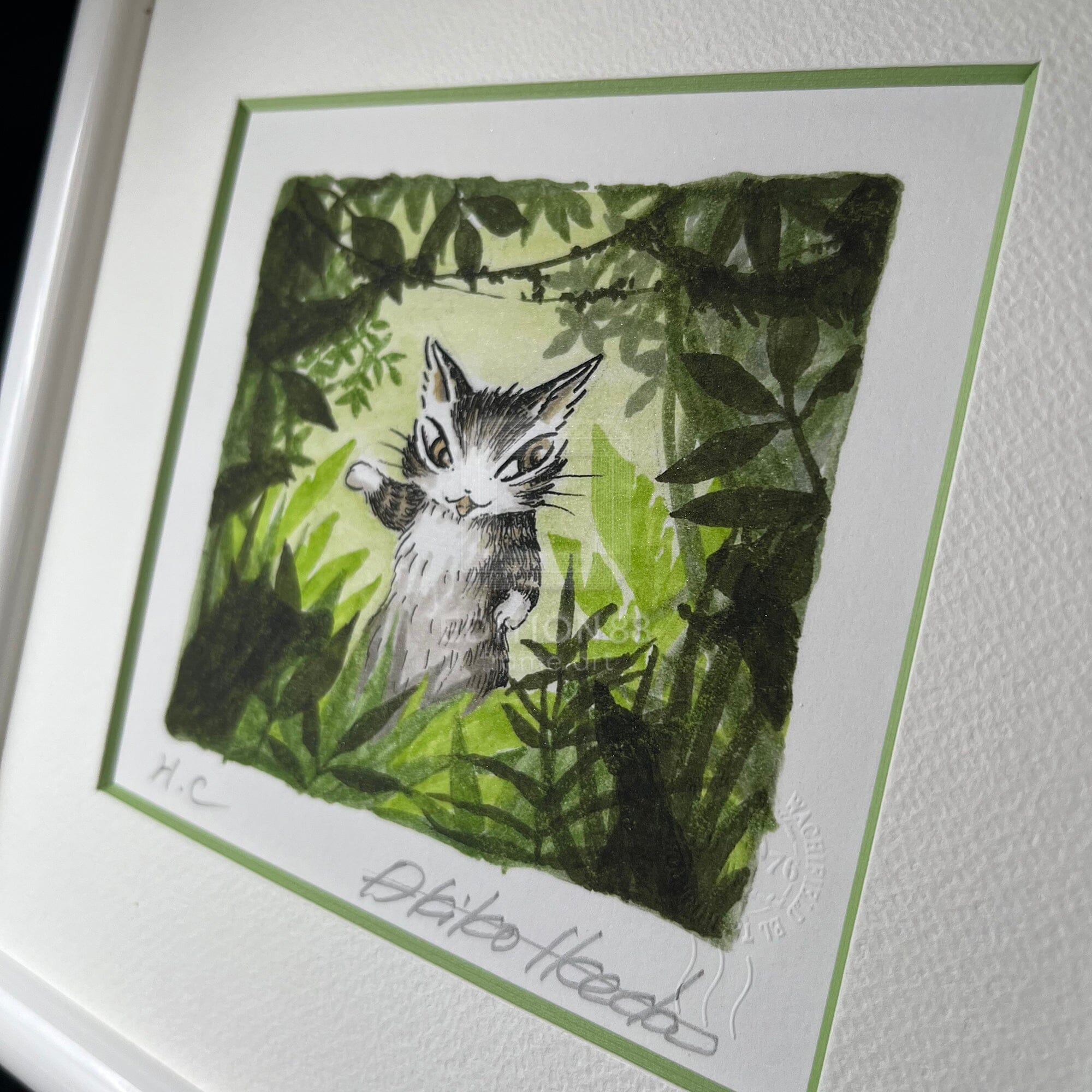 猫のダヤン 88グラフ「ボルネオの森」/池田あきこ(直筆サイン入り/限定200枚) 88グラフ Edition88