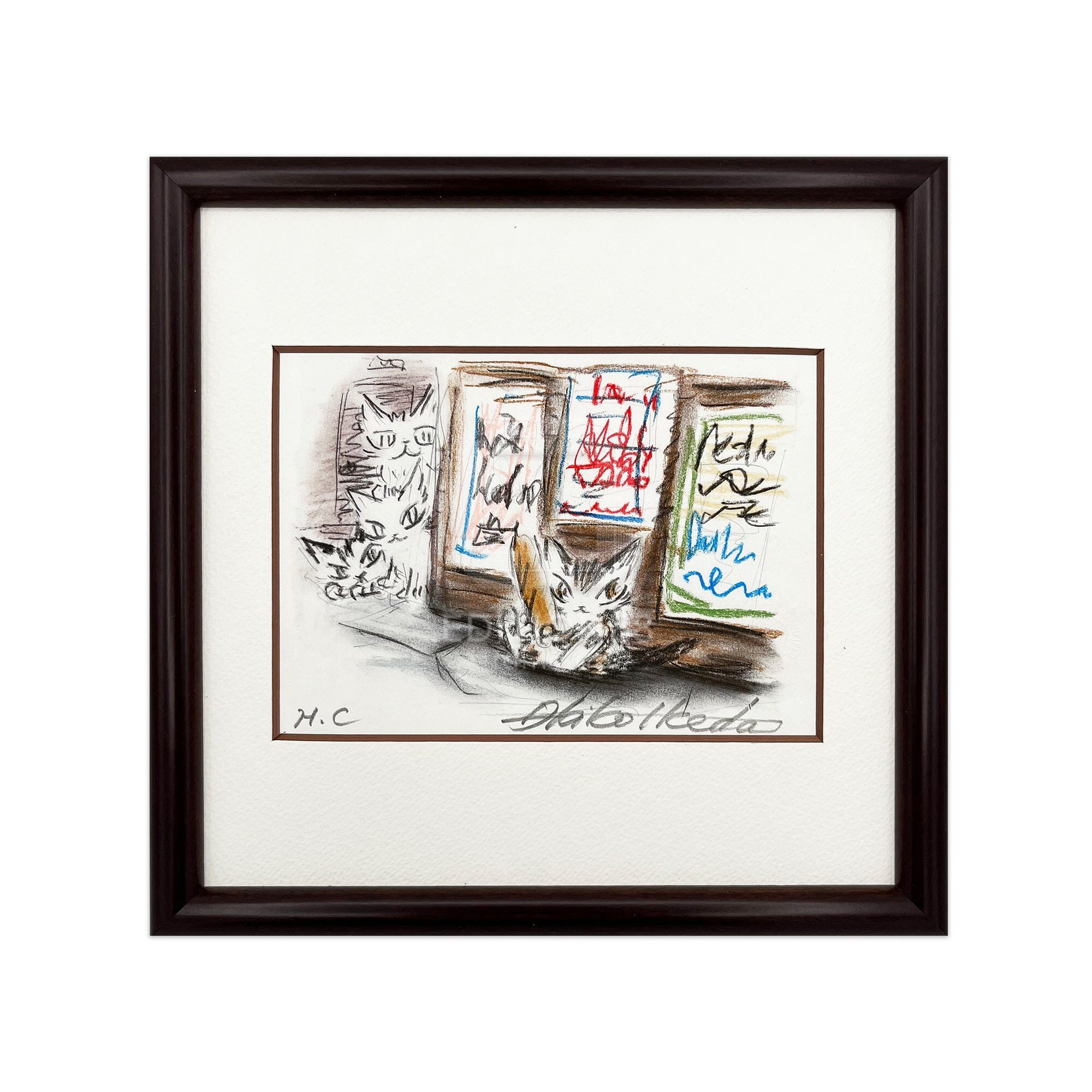 猫のダヤン 88グラフ「コンテ・フランスパン」/池田あきこ(直筆サイン入り/限定200枚) 88グラフ Edition88