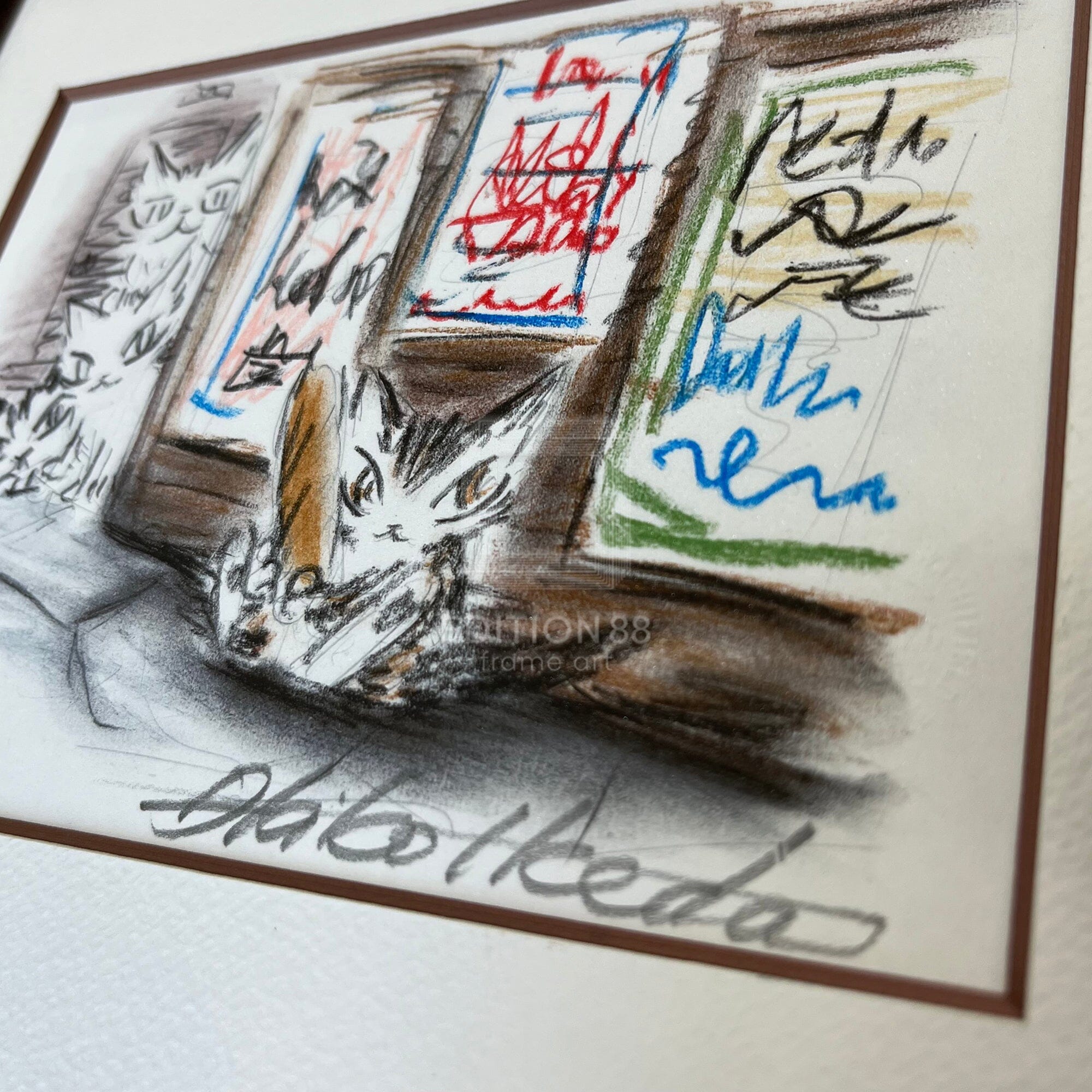 猫のダヤン 88グラフ「コンテ・フランスパン」/池田あきこ(直筆サイン入り/限定200枚) 88グラフ Edition88