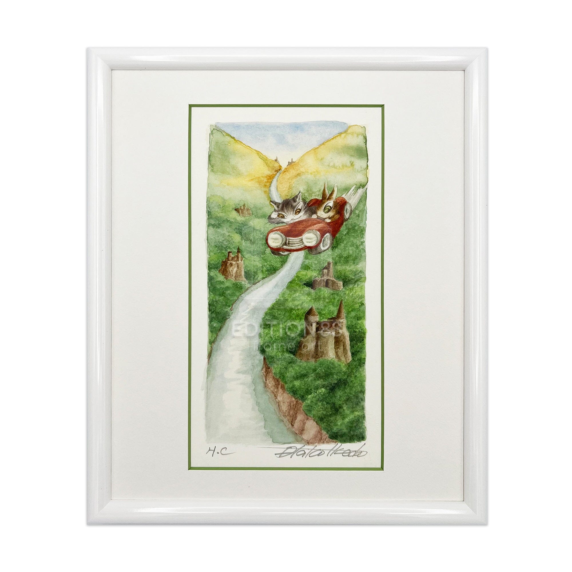 猫のダヤン 88グラフ「ライン川ぶるるん旅」/池田あきこ(直筆サイン入り/限定200枚) 88グラフ Edition88