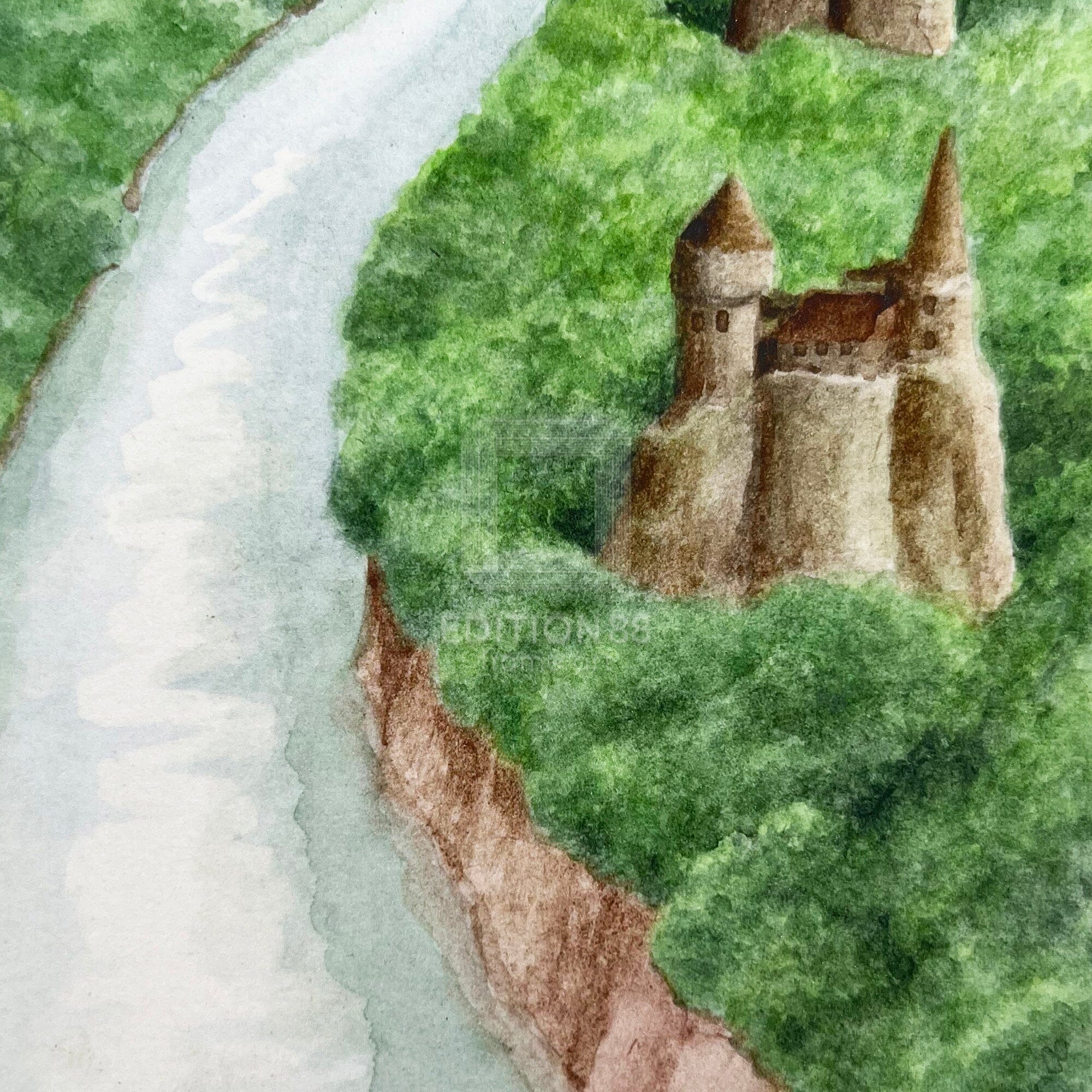 猫のダヤン 88グラフ「ライン川ぶるるん旅」/池田あきこ(直筆サイン入り/限定200枚) 88グラフ Edition88