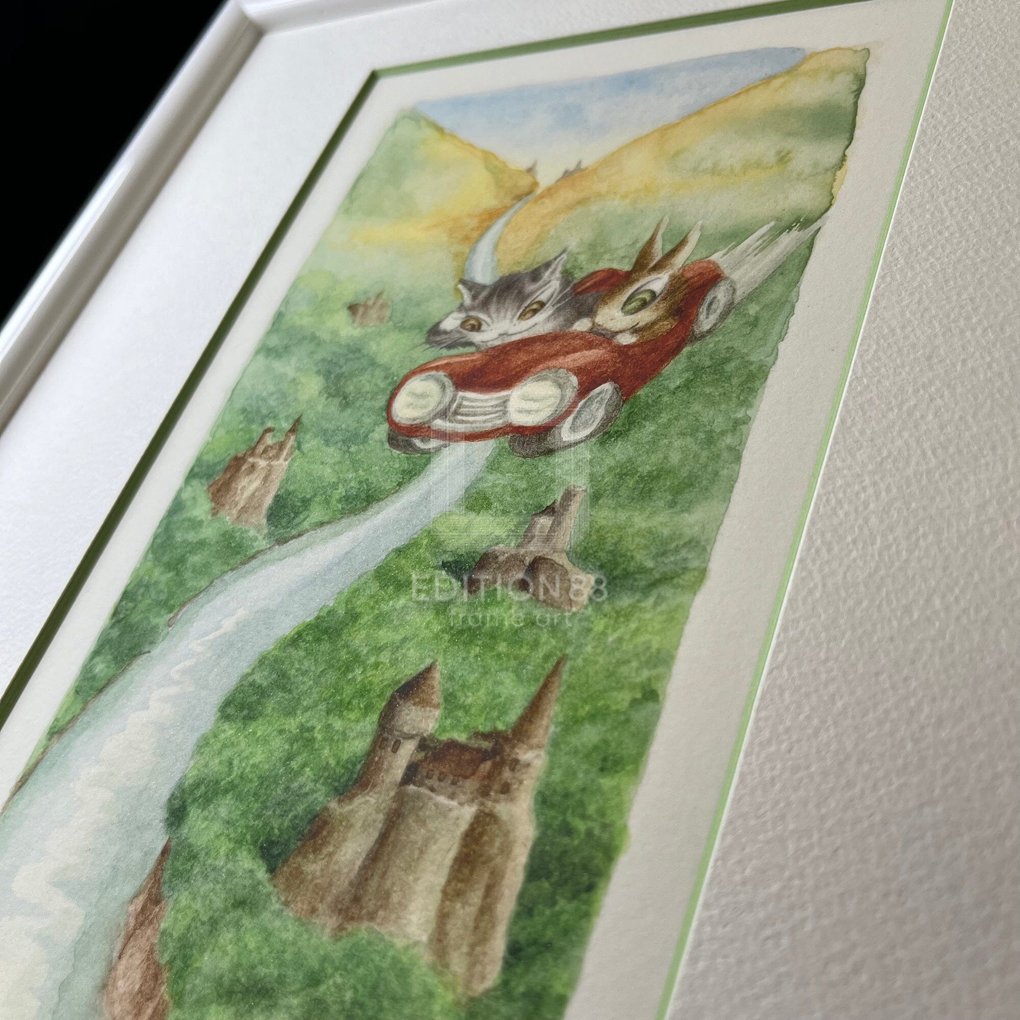 猫のダヤン 88グラフ「ライン川ぶるるん旅」/池田あきこ(直筆サイン入り/限定200枚) 88グラフ Edition88