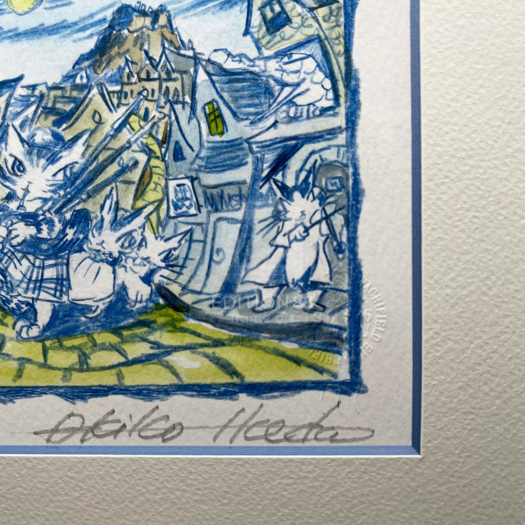 猫のダヤン 88グラフ「エジンバラの夜の行進」/池田あきこ(直筆サイン入り/限定200枚) 88グラフ Edition88