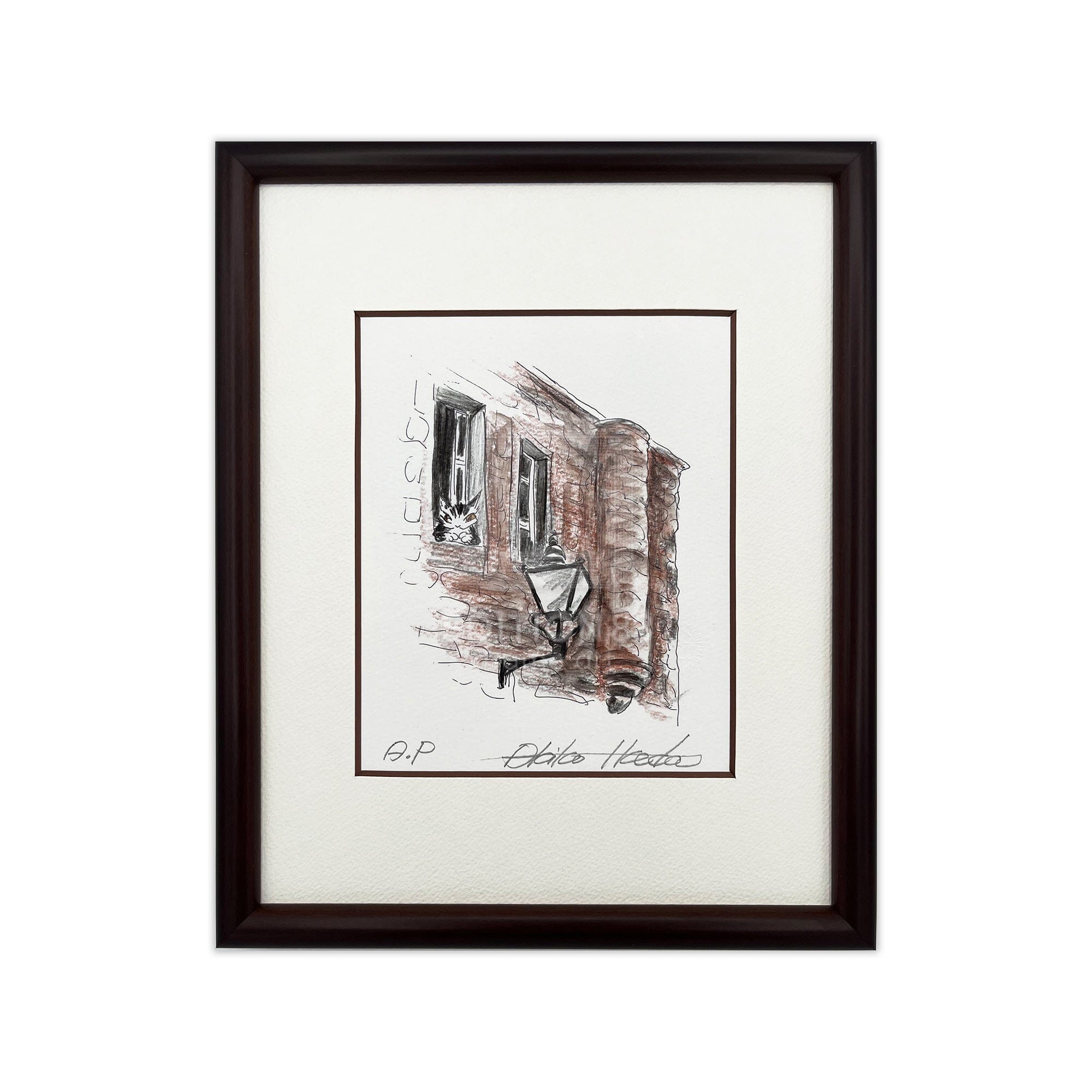 猫のダヤン 88グラフ「エジンバラの窓辺」/池田あきこ(直筆サイン入り/限定200枚) 88グラフ Edition88