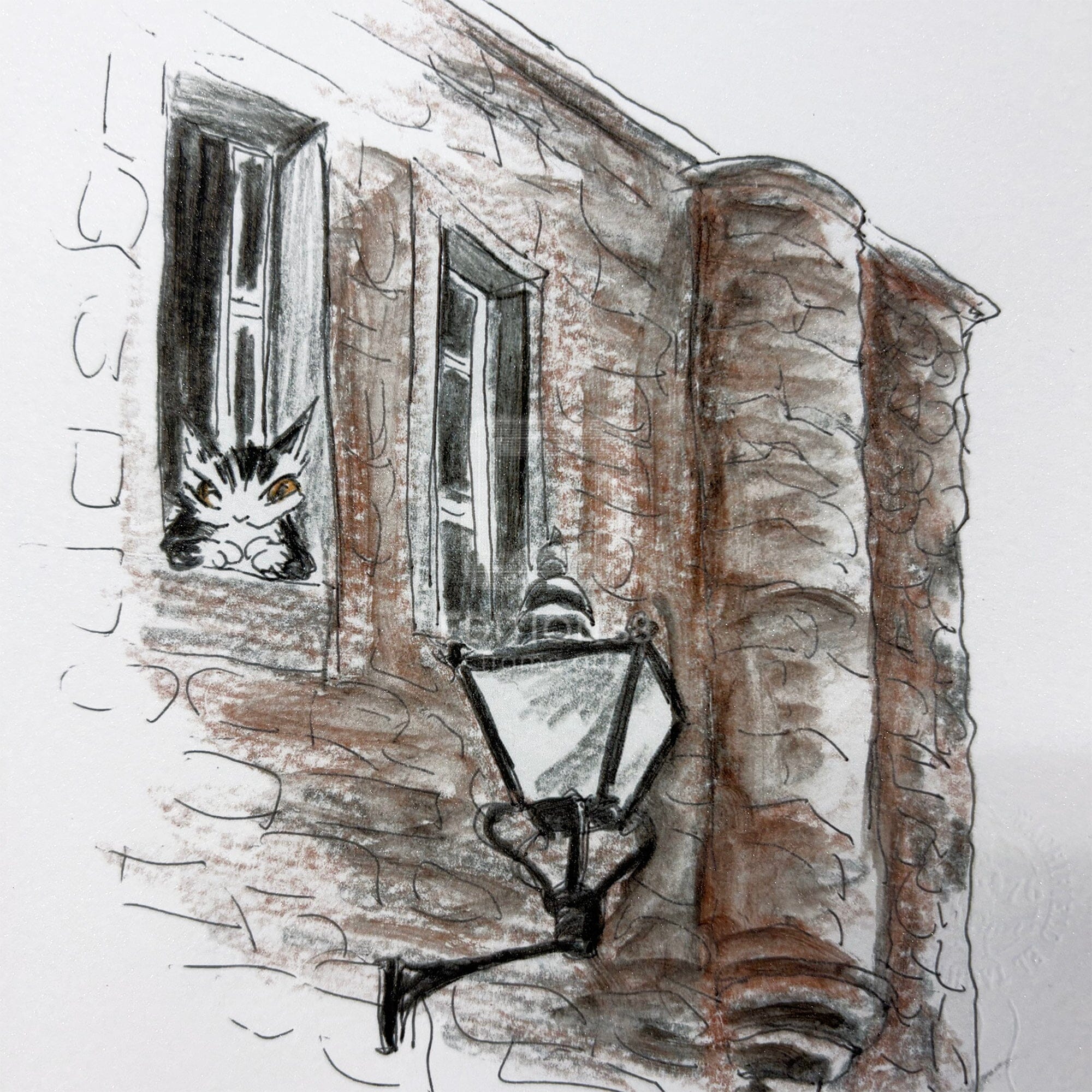 猫のダヤン 88グラフ「エジンバラの窓辺」/池田あきこ(直筆サイン入り/限定200枚) 88グラフ Edition88