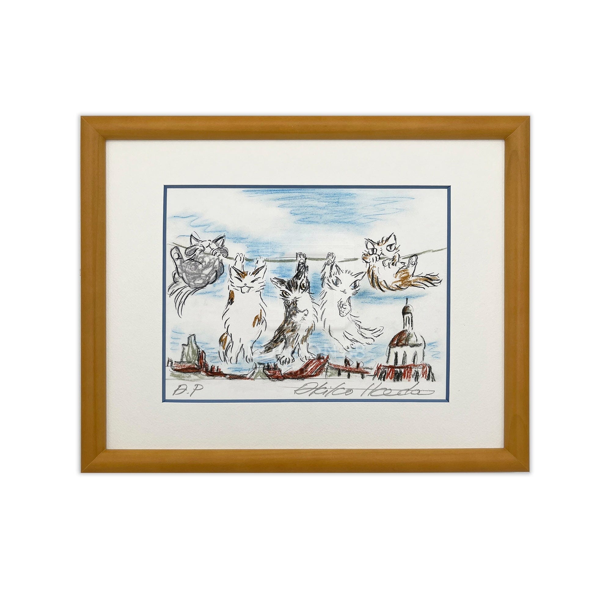 猫のダヤン 88グラフ「コンテ・パリの空の下」/池田あきこ(直筆サイン入り/限定200枚) 88グラフ Edition88