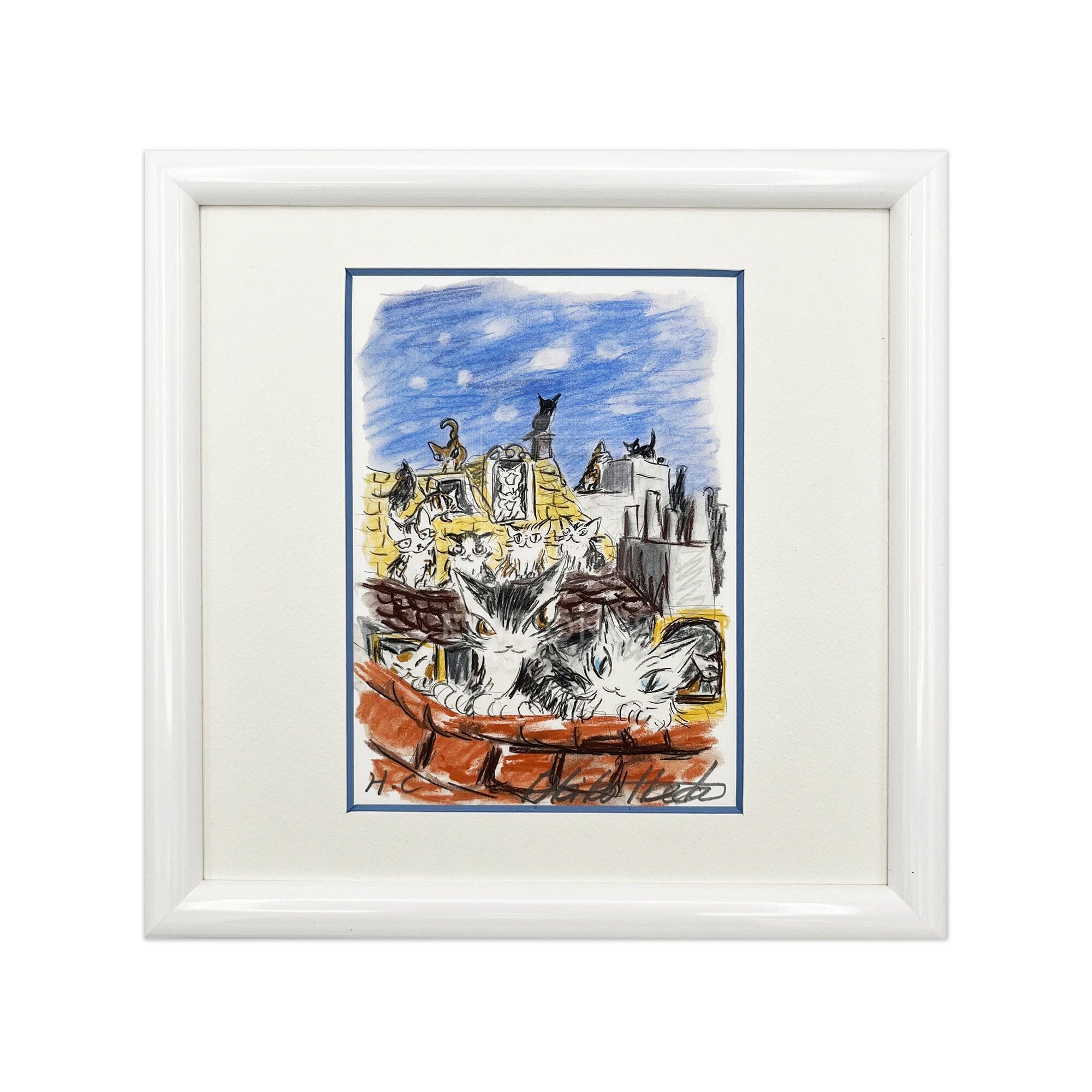 猫のダヤン 88グラフ「コンテ・パリの夜に歌うよ」/池田あきこ(直筆サイン入り/限定200枚) 88グラフ Edition88